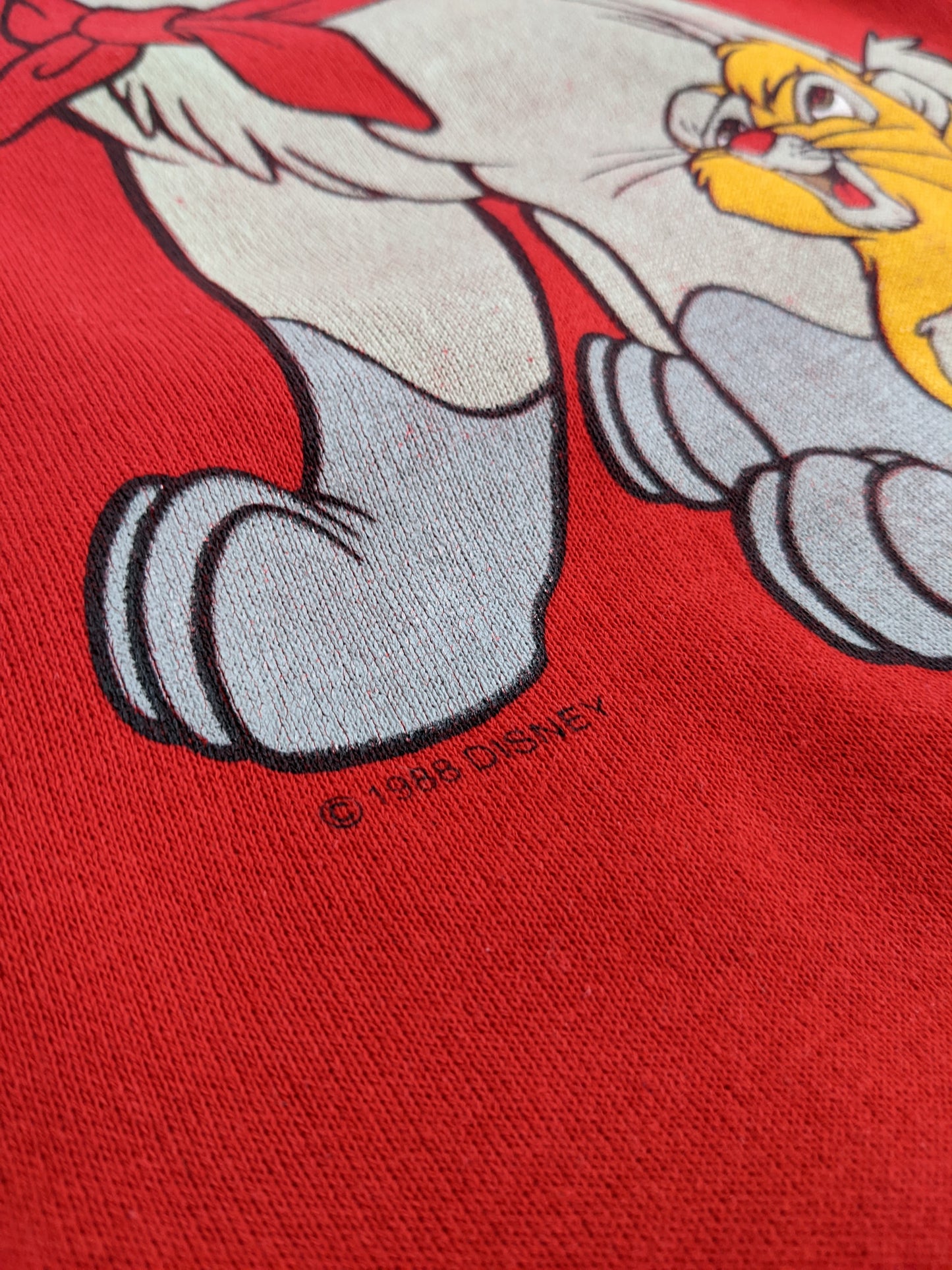 80s Basset Walker Oliver & Dodger Sweatshirt Red XL