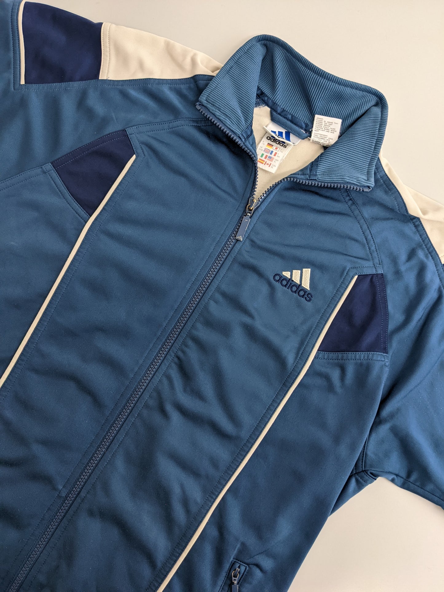 90s Adidas Trackjacket Blue M