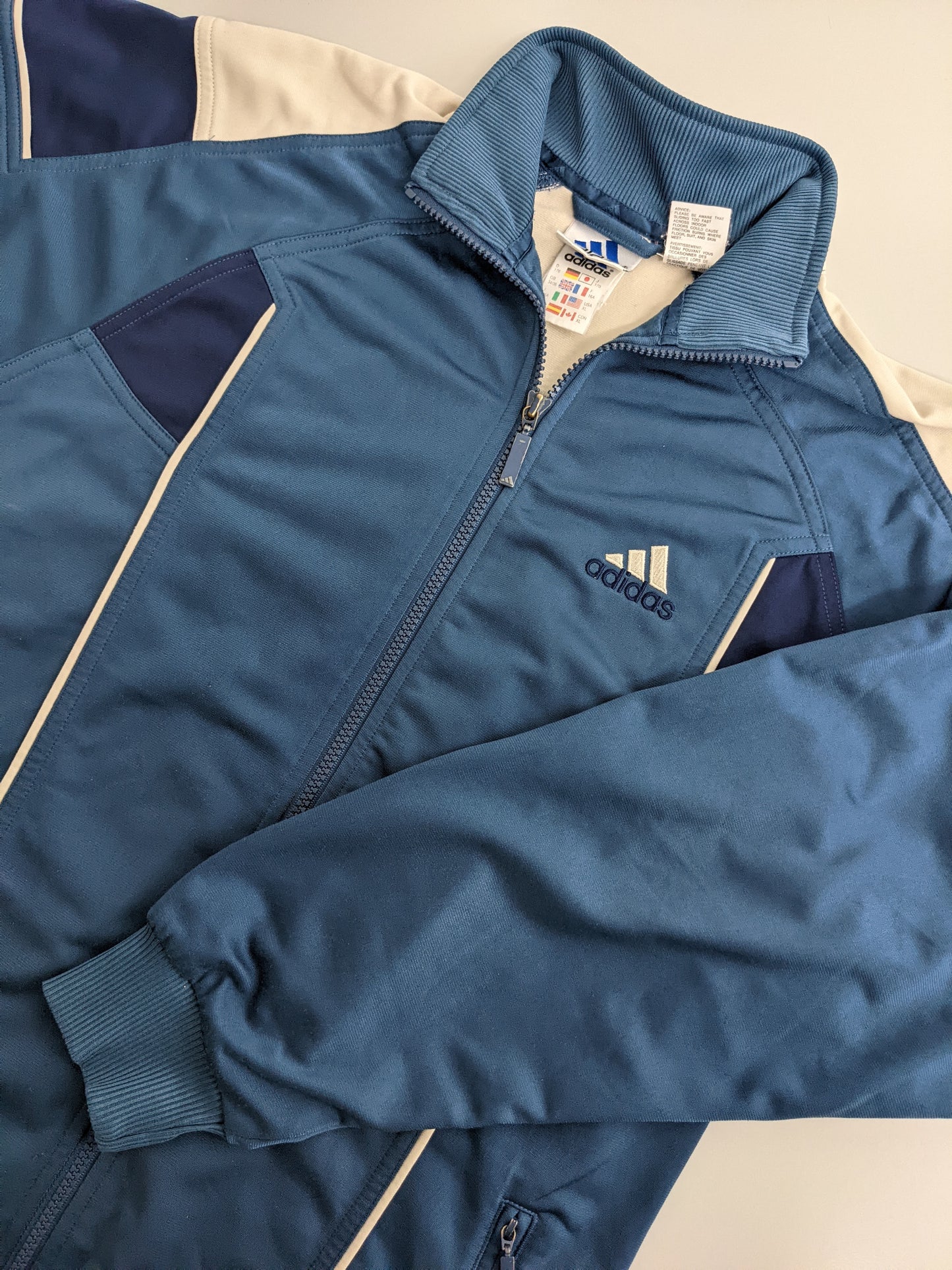 90s Adidas Trackjacket Blue M