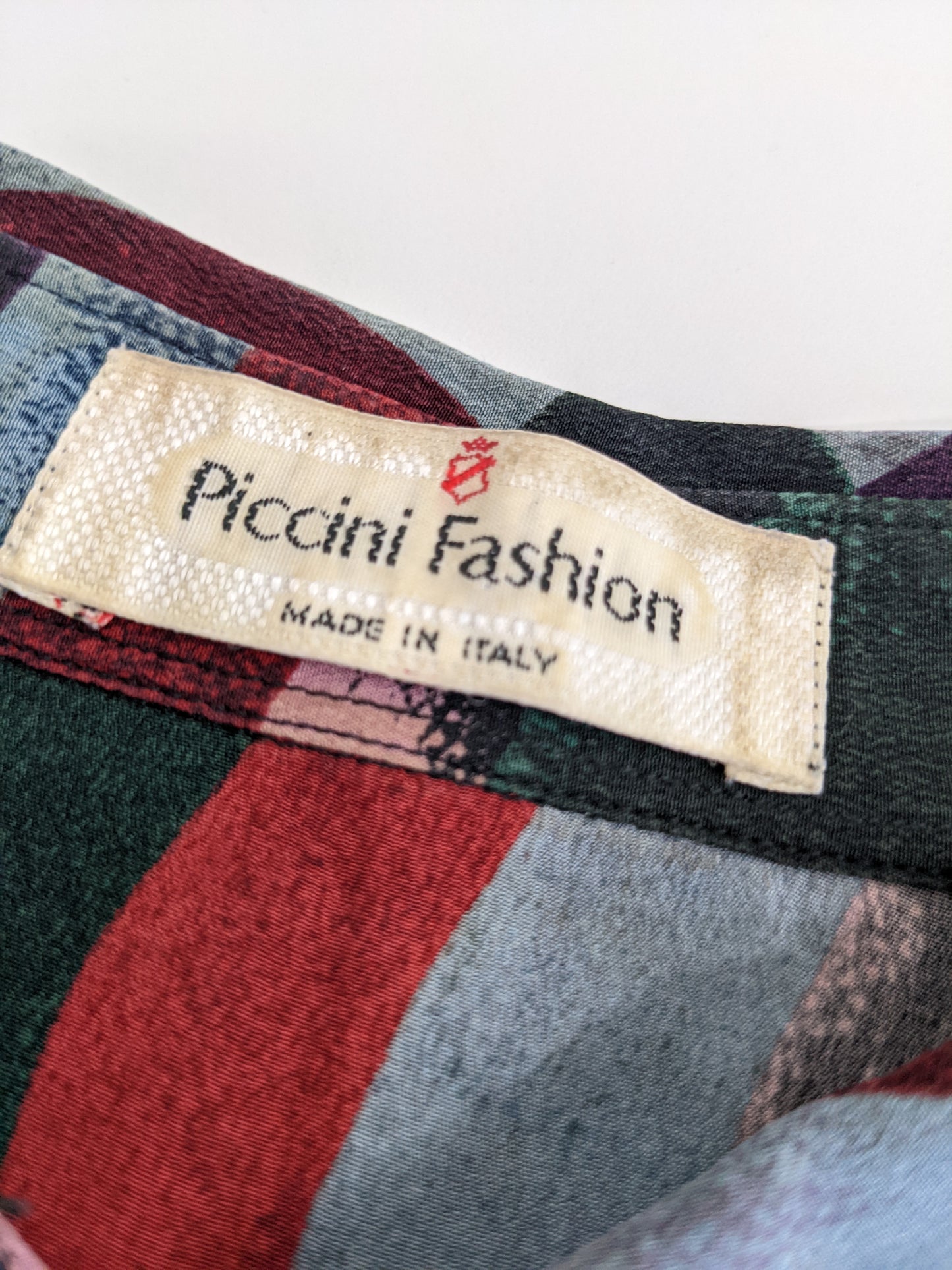 90s Piccini Fashion Shirt Purple Red M