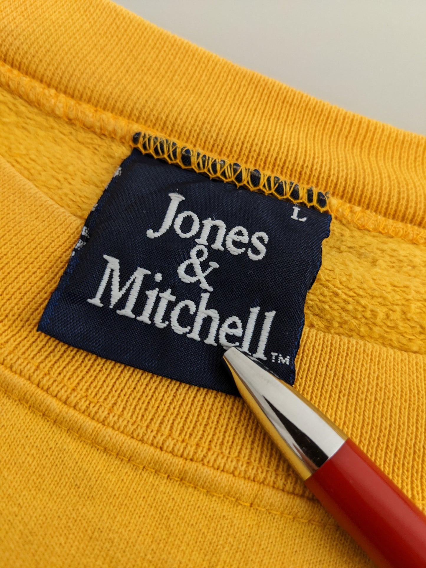 90s Jones & Mitchell Central Michigan Sweatshirt Yellow L