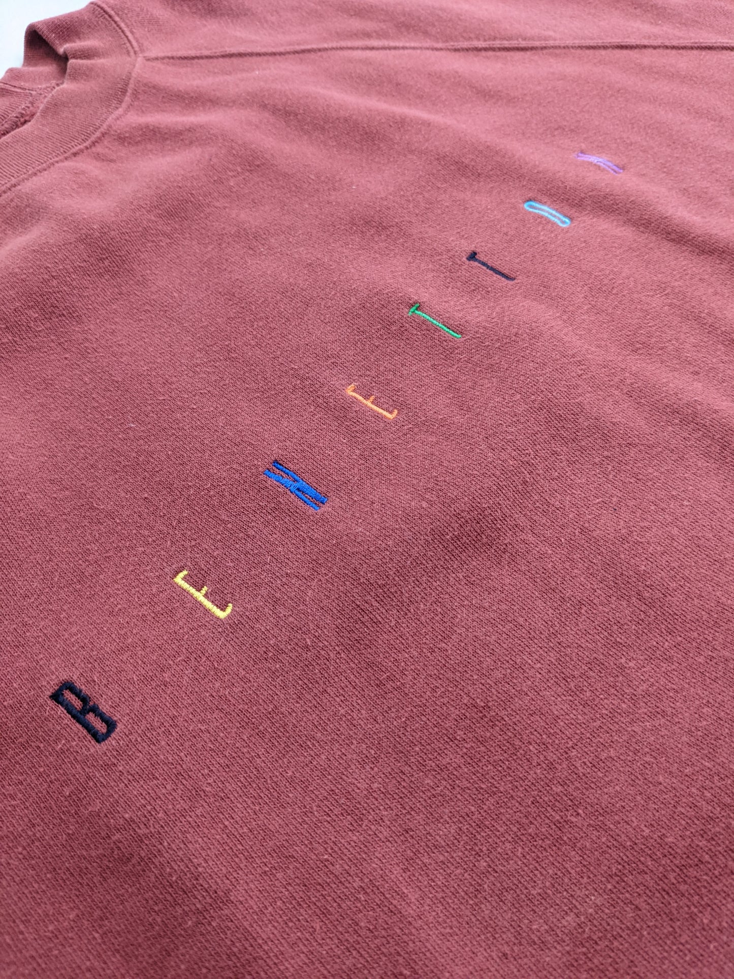 80s United Colors of Benetton Sweatshirt Red L