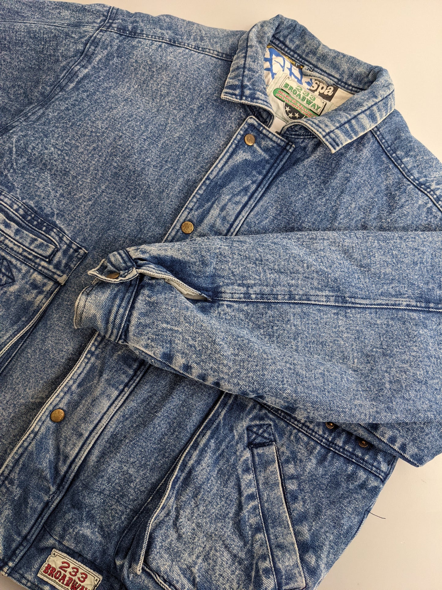 90s Vespa Jeans Jacket Blue M