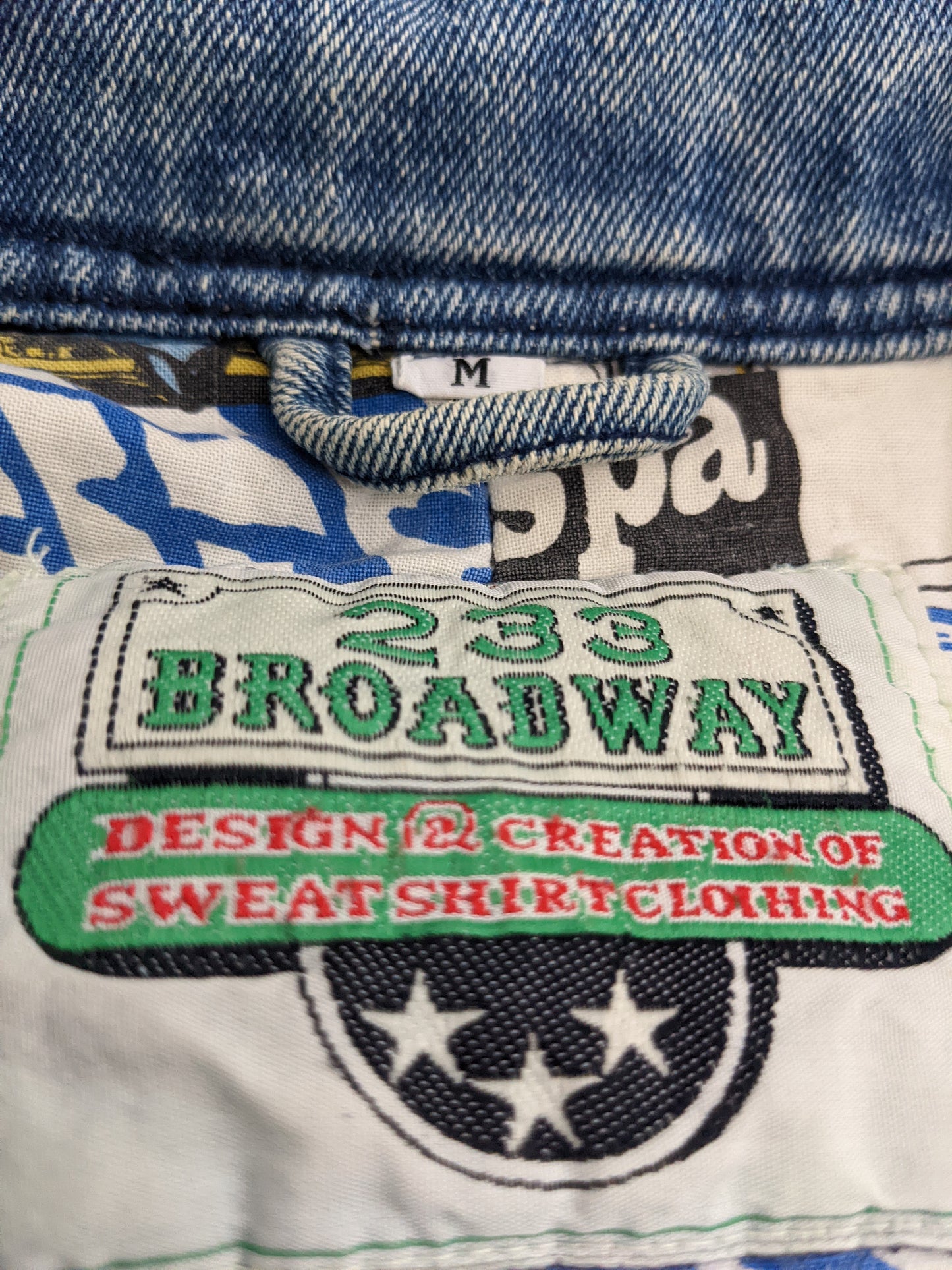 90s Vespa Jeans Jacket Blue M