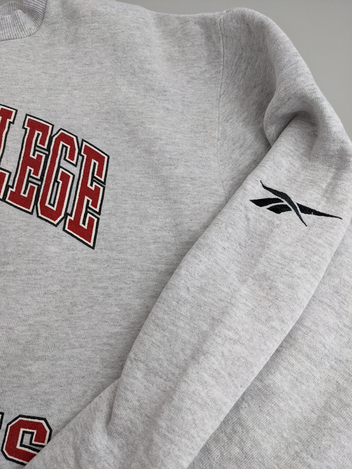90s Reebok Ripon College Redhawks NCAA Sweatshirt Grey M