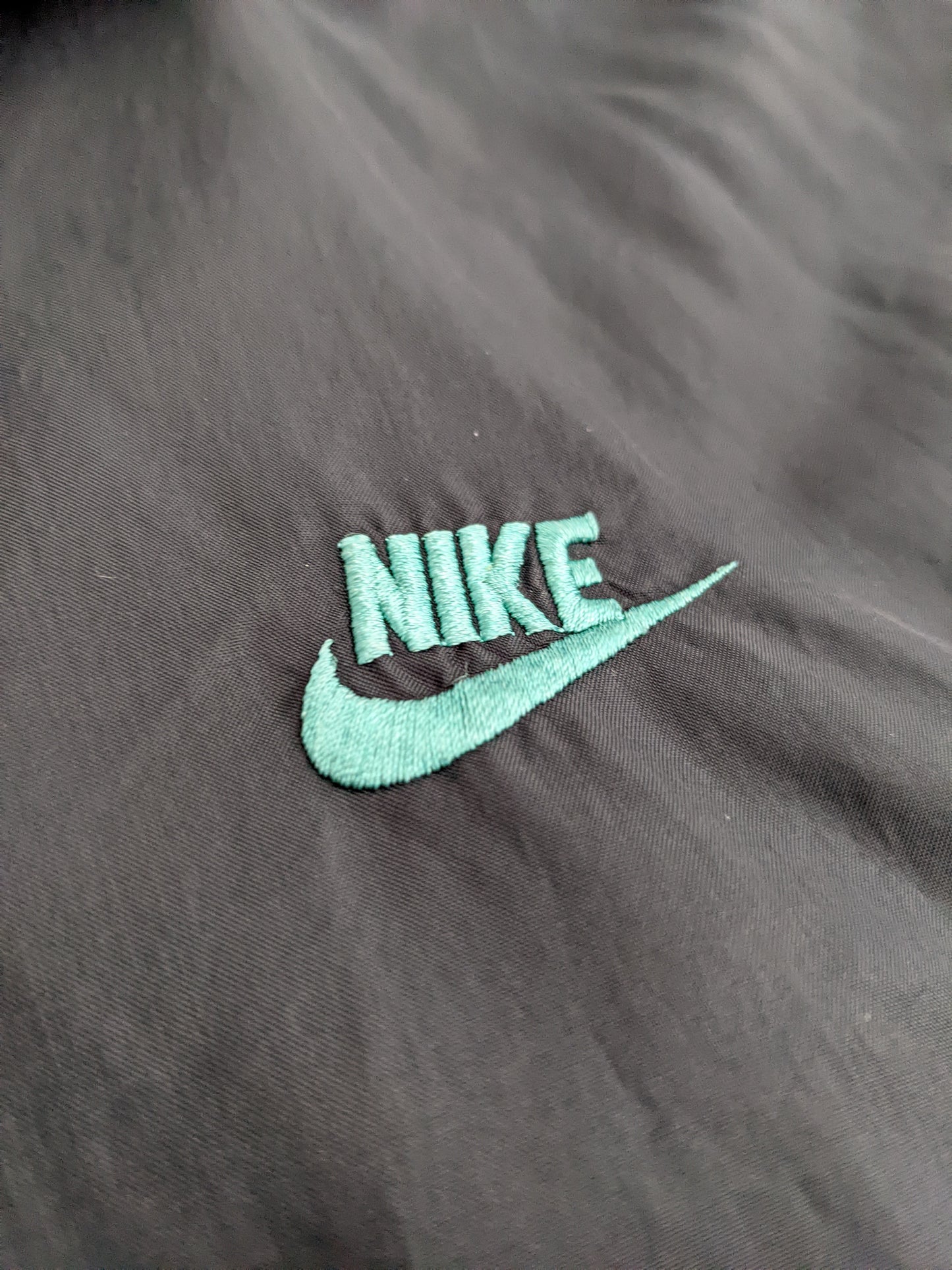 90s Nike Trackjacket Black Turquoise XL