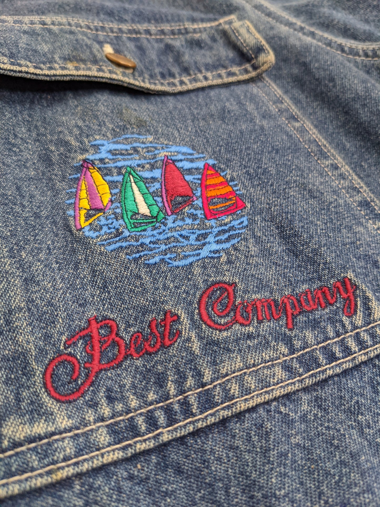 90s Best Company Jeans Jacket Blue L