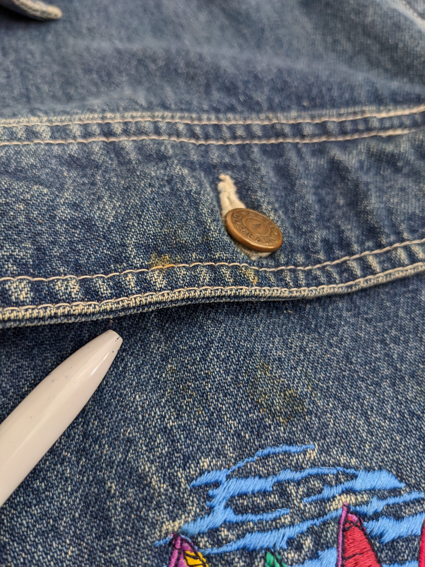 90s Best Company Jeans Jacket Blue L