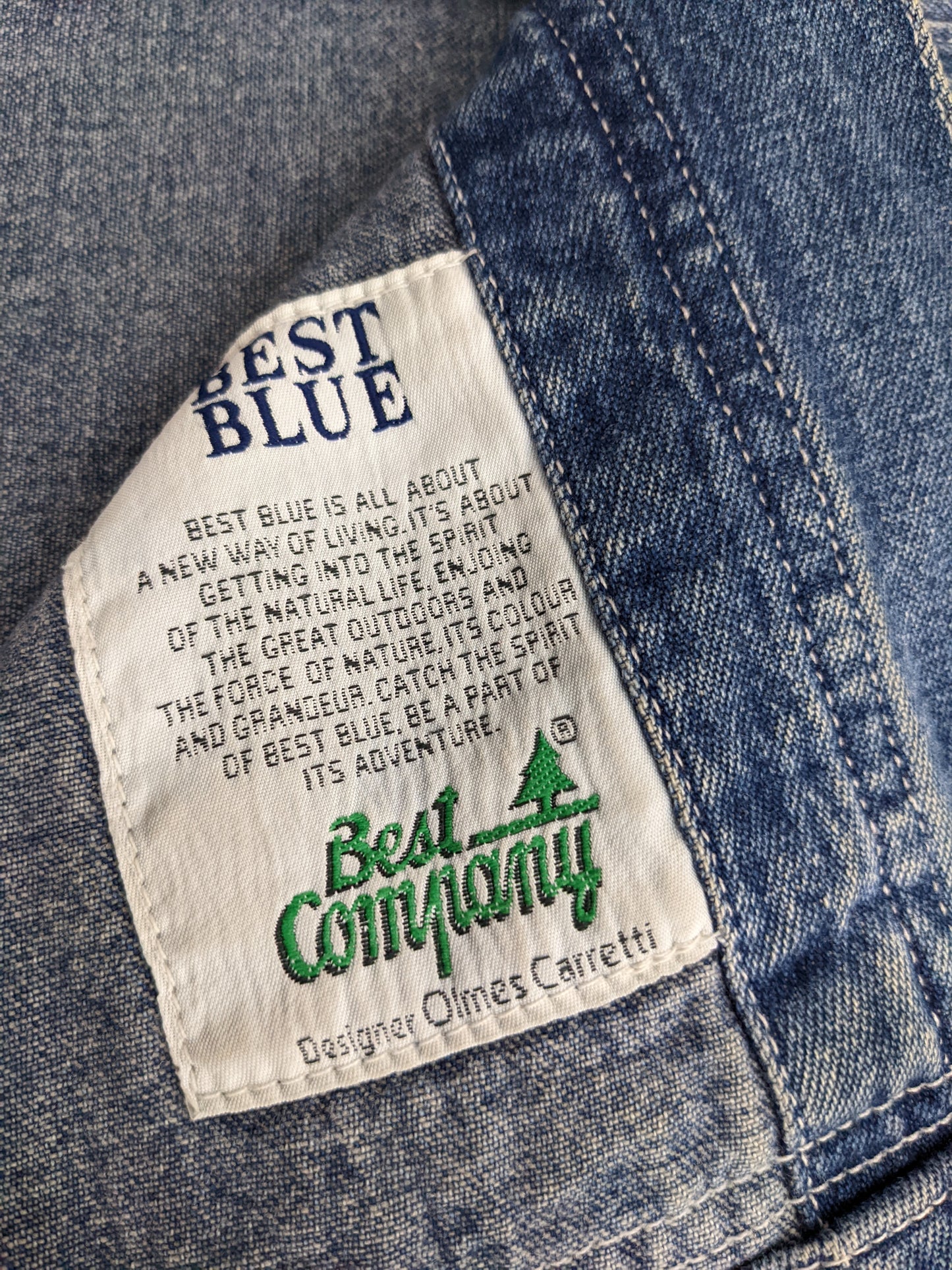 90s Best Company Jeans Jacket Blue L