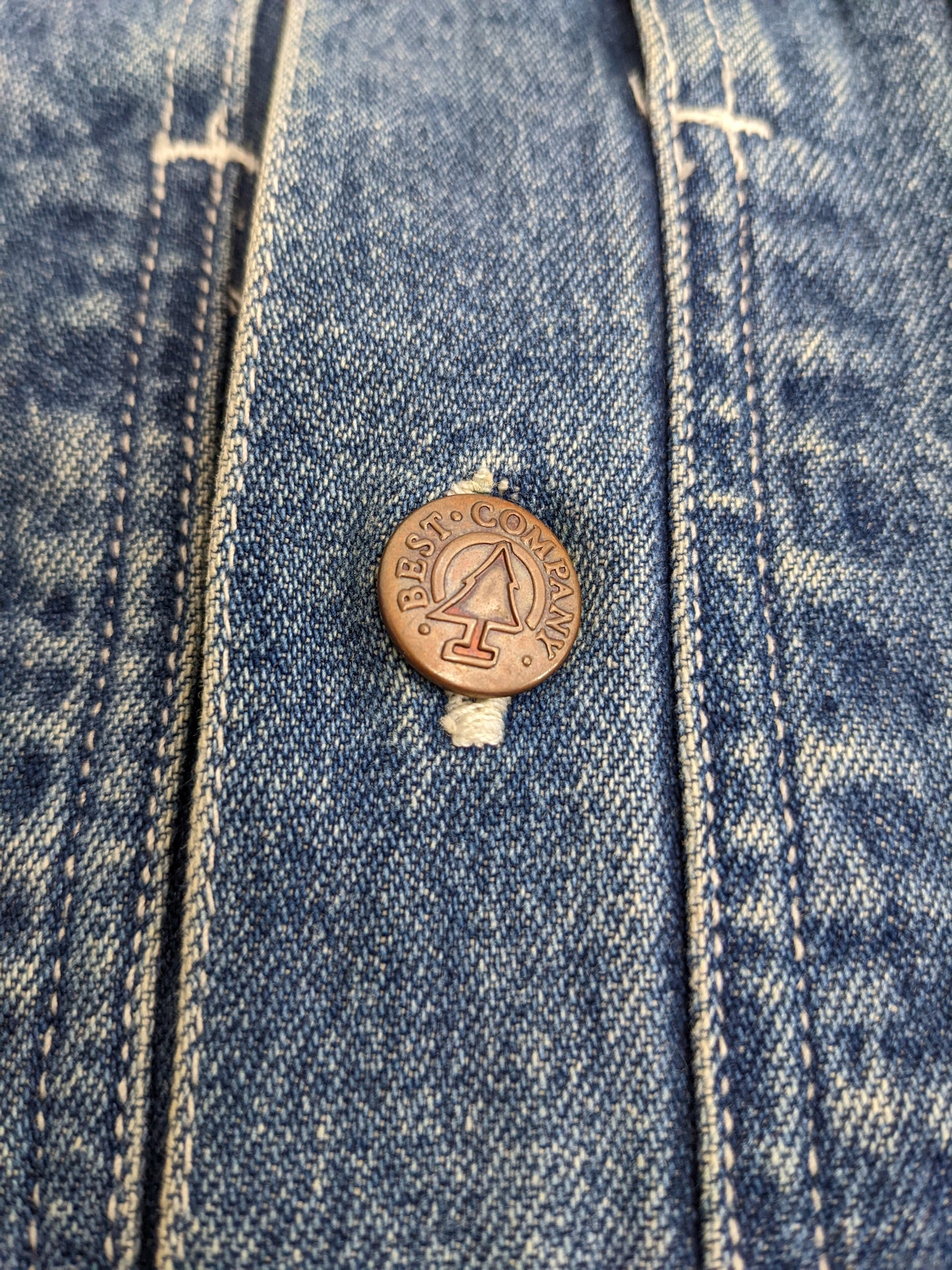 90s Best Company Jeans Jacket Blue L