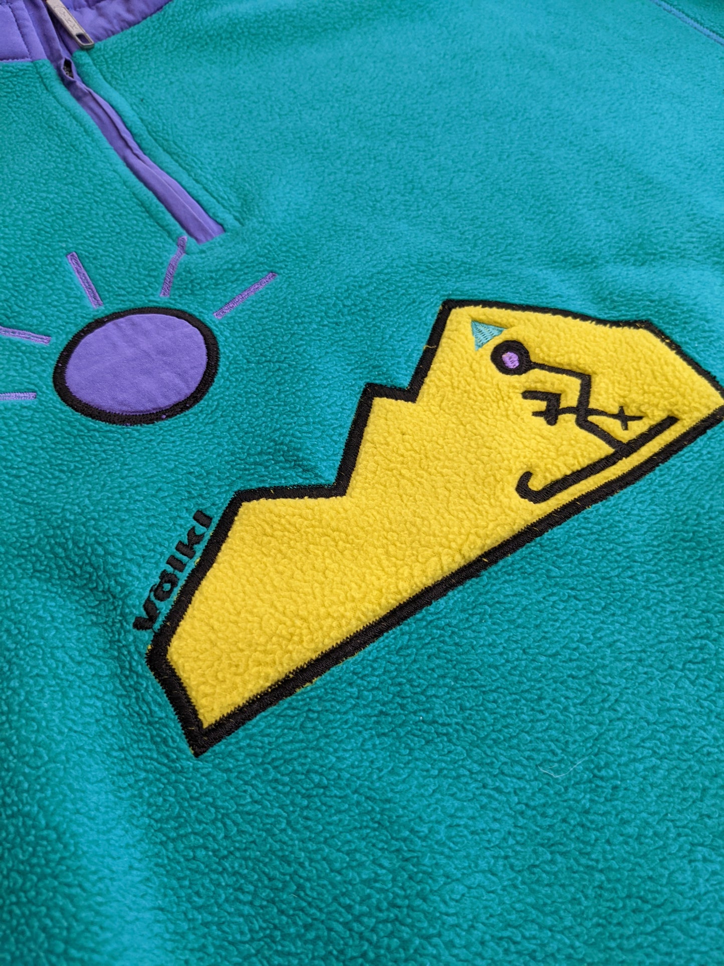 90s Völkl Crazy Fleece Green XL