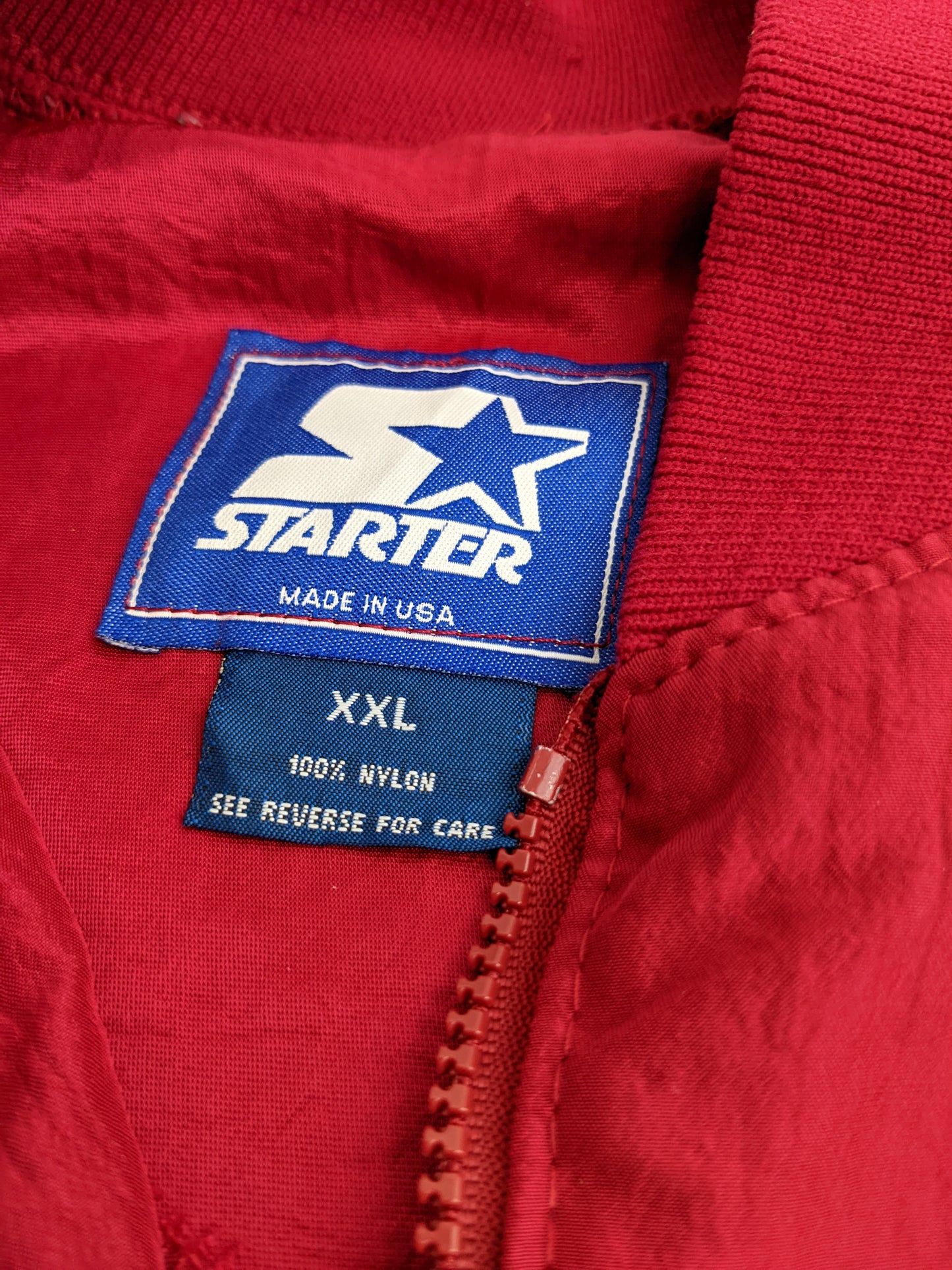 90s Starter Boston College Football NCAA Jacket Red XL/XXL