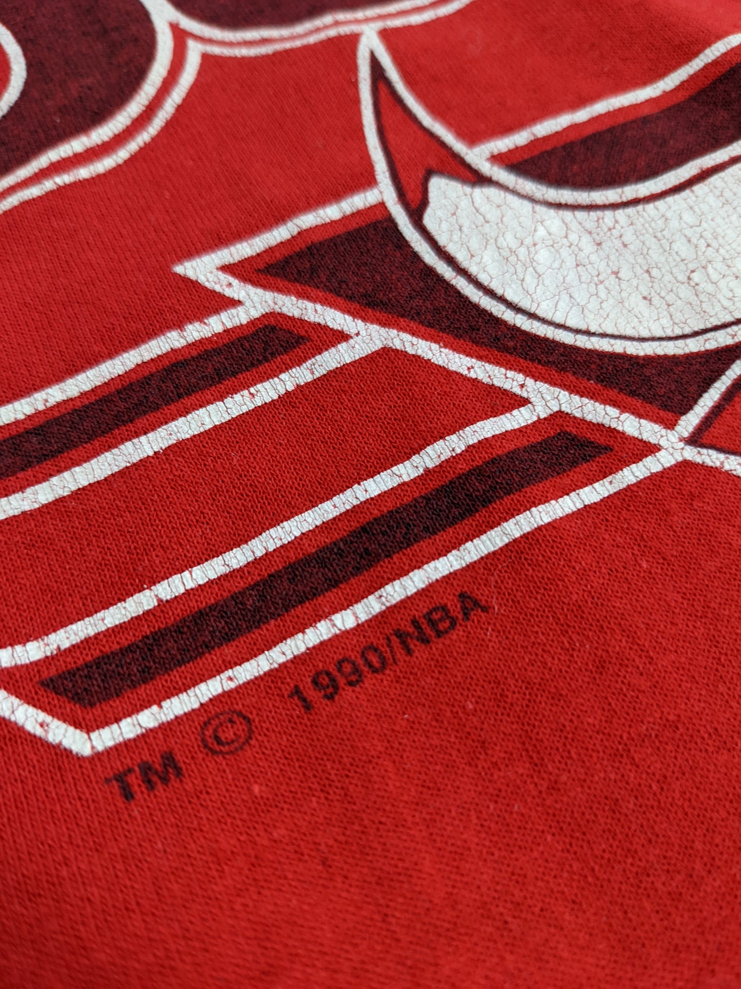 90s Stedman Chicago Bulls NBA T-Shirt Red M