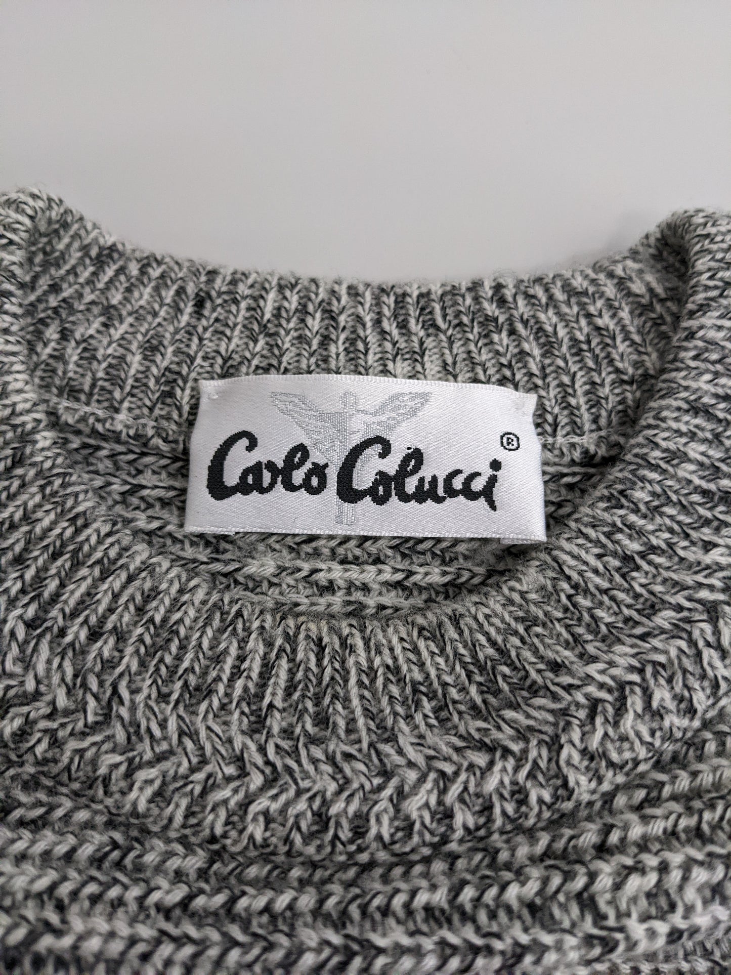 90s Carlo Colucci Knit Grey XL