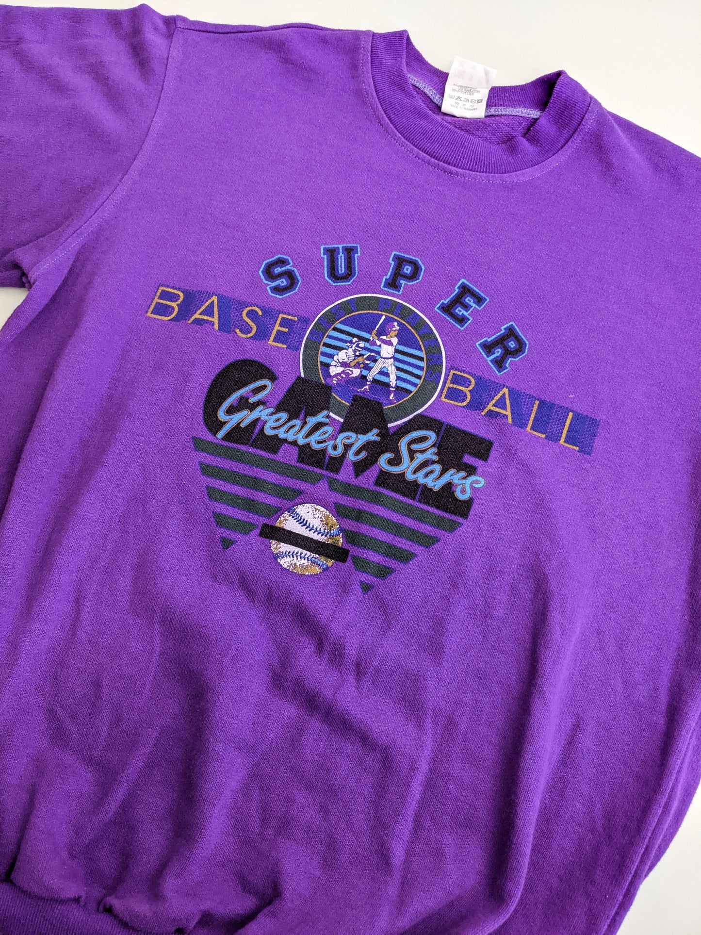 90s Puma Baseball Sweatshirt Purple M
