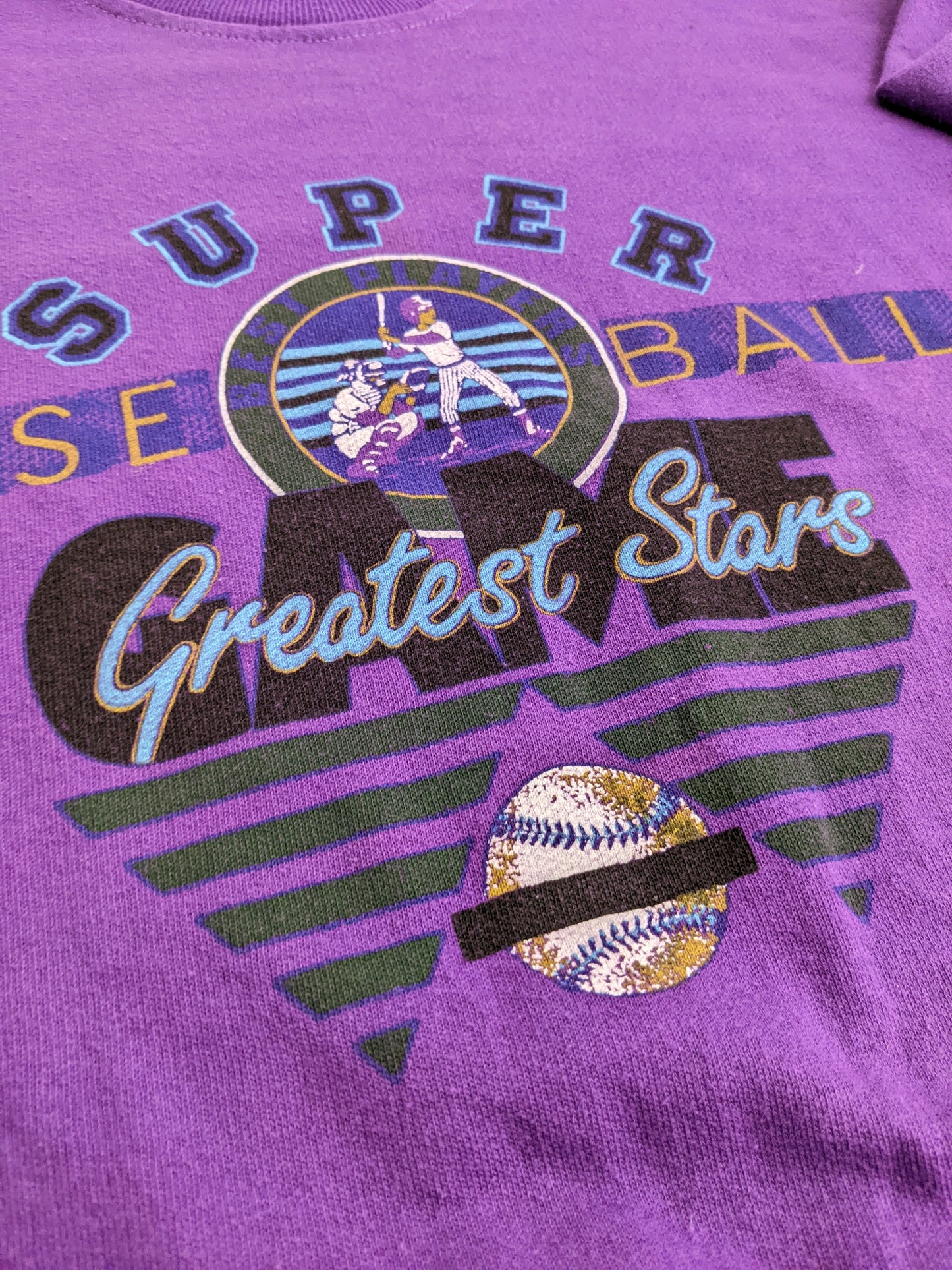 90s Puma Baseball Sweatshirt Purple M