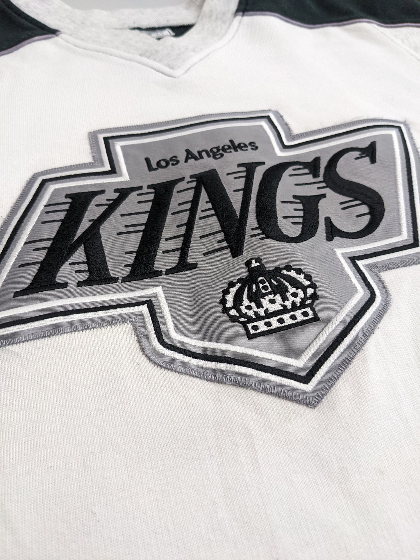 90s Champion L.A. Kings NHL Sweatshirt Grey Black M