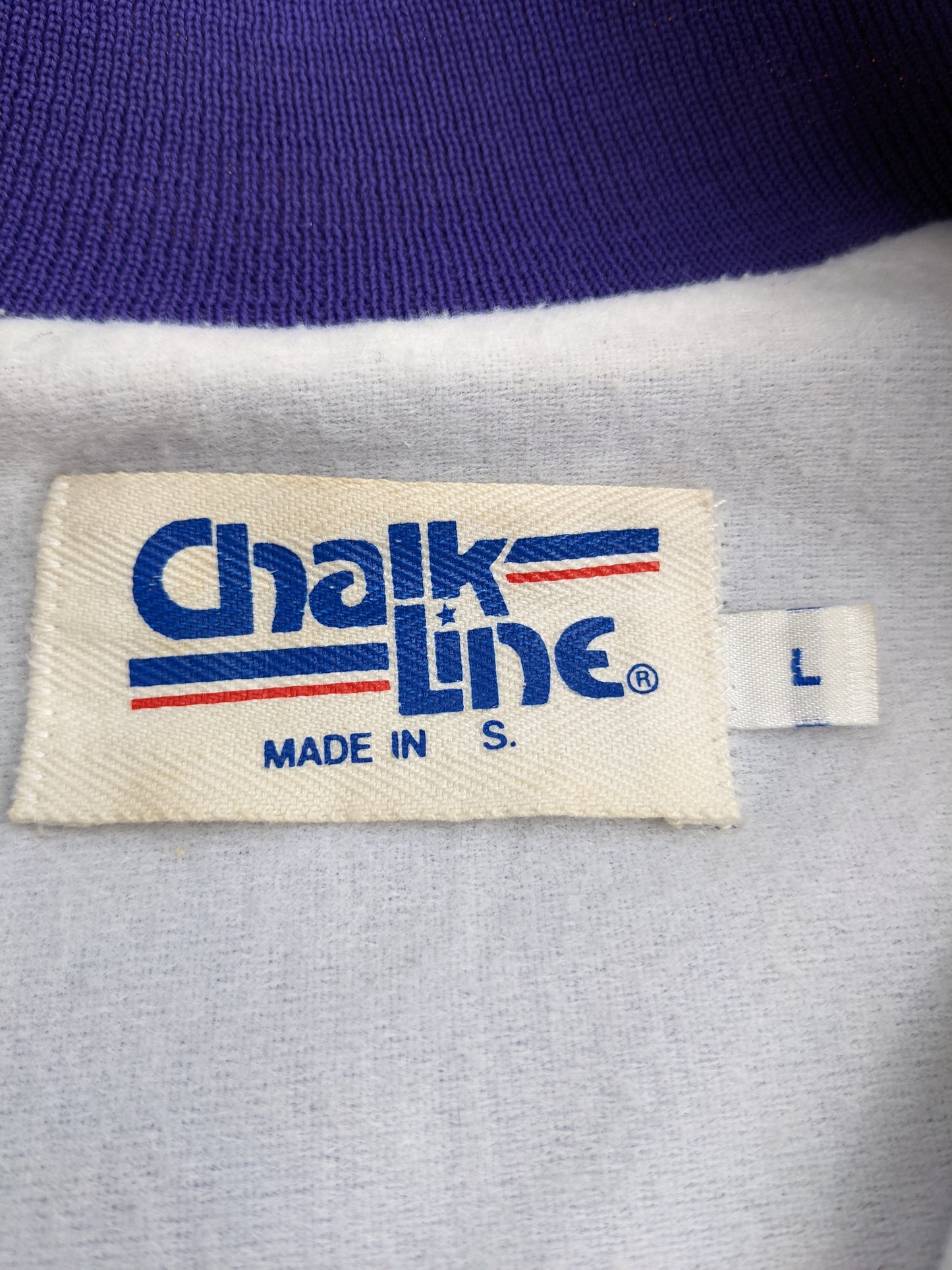 80s Chalk Line Washington Huskies NCAA College Jacket Purple M