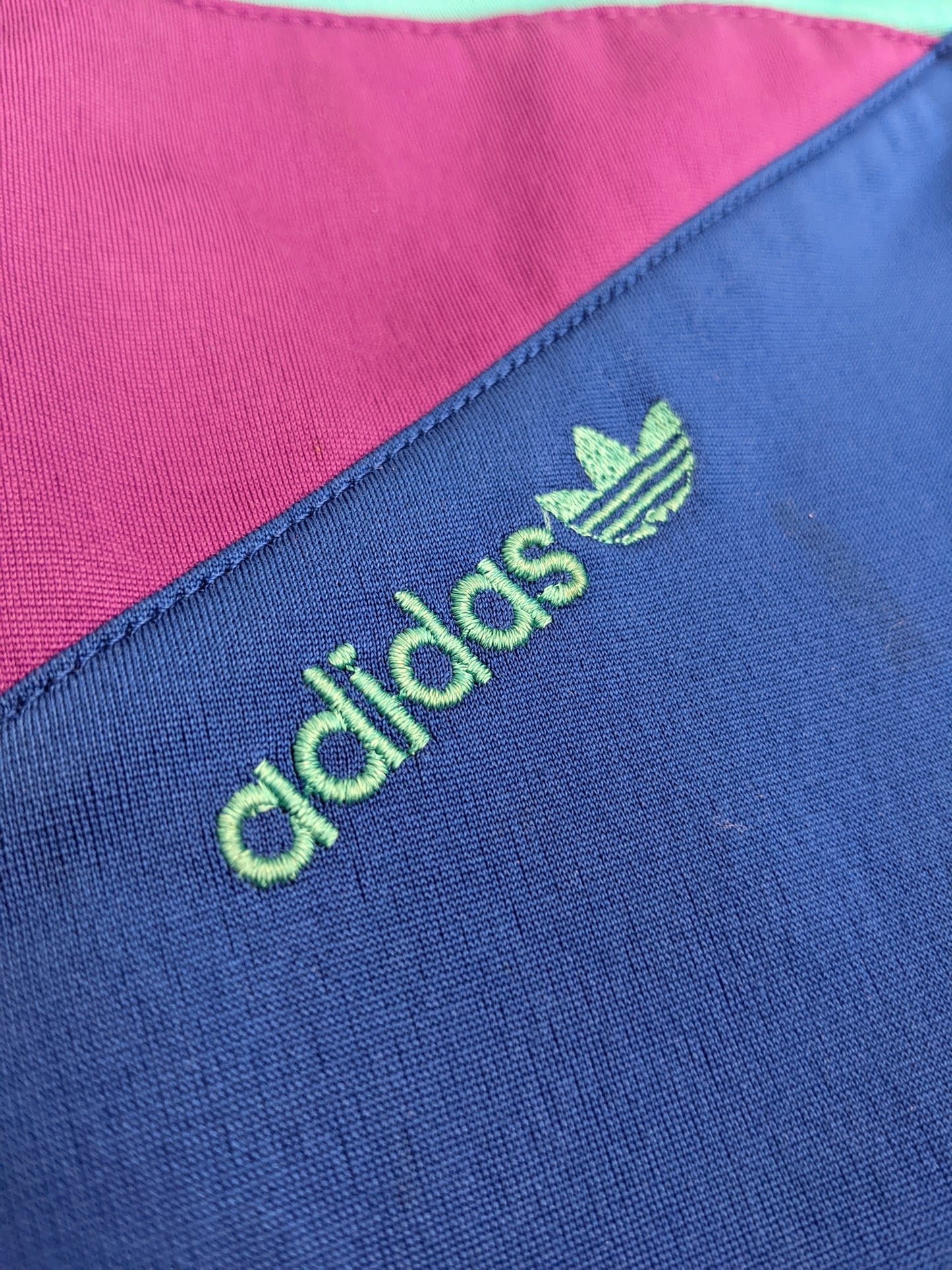 90s Adidas Trackjacket Blue Turquoise M