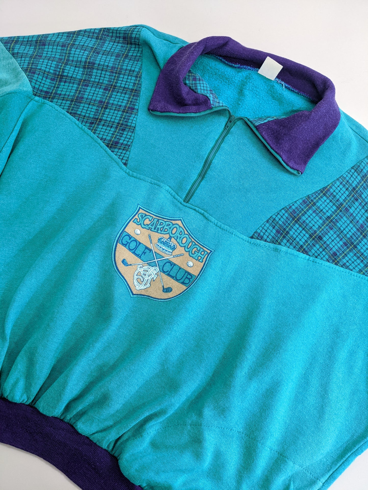 90s Unbranded Sweatshirt Green M