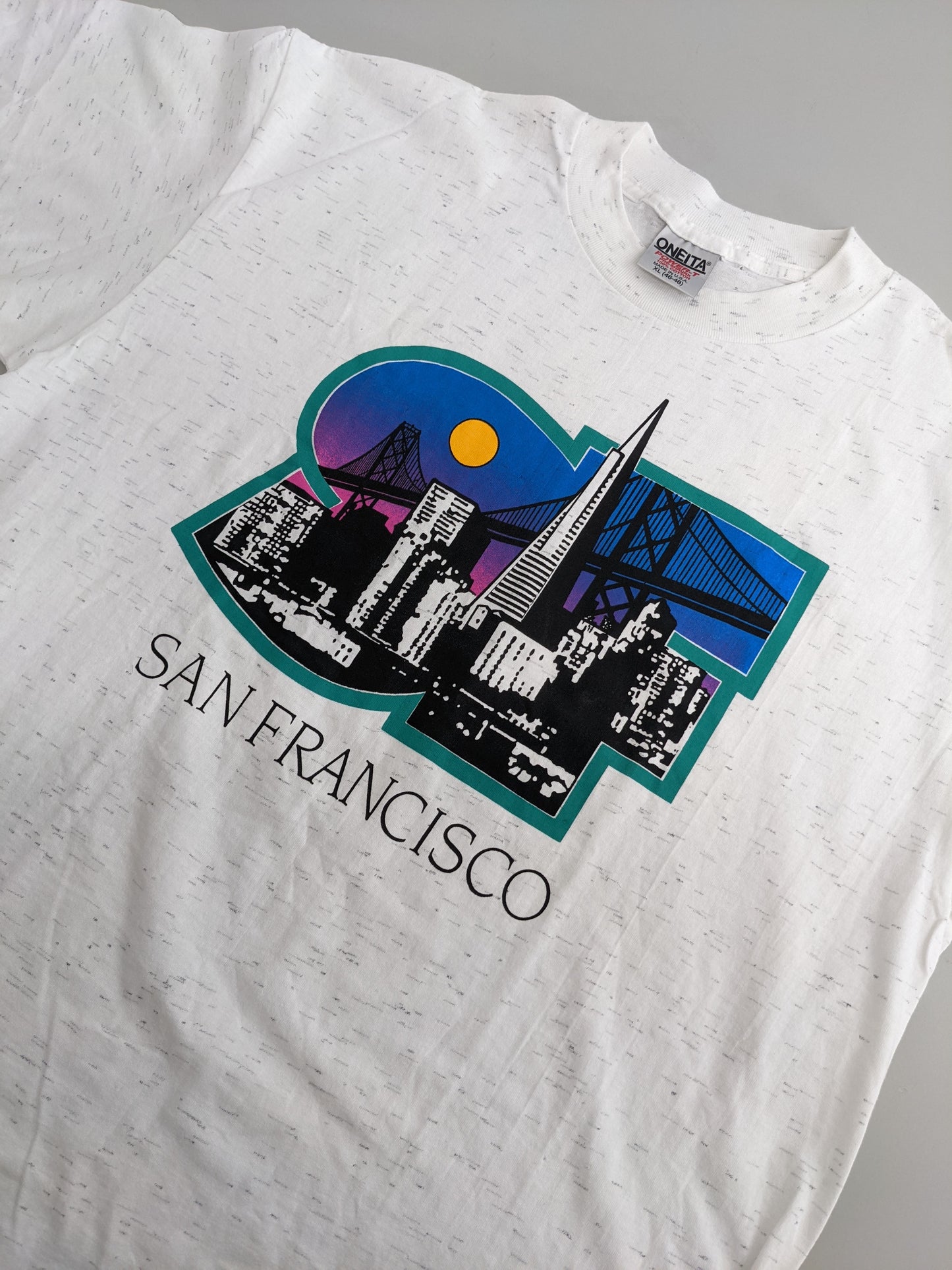 90s Oneita San Francisco Tourist T-Shirt Grey XL