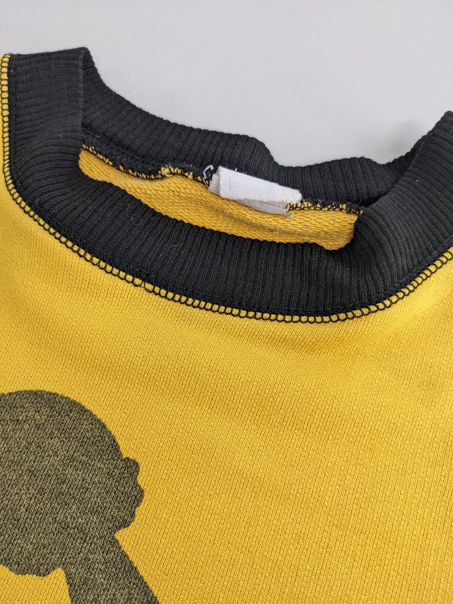 80s Unbranded Basketball T-Shirt Yellow L