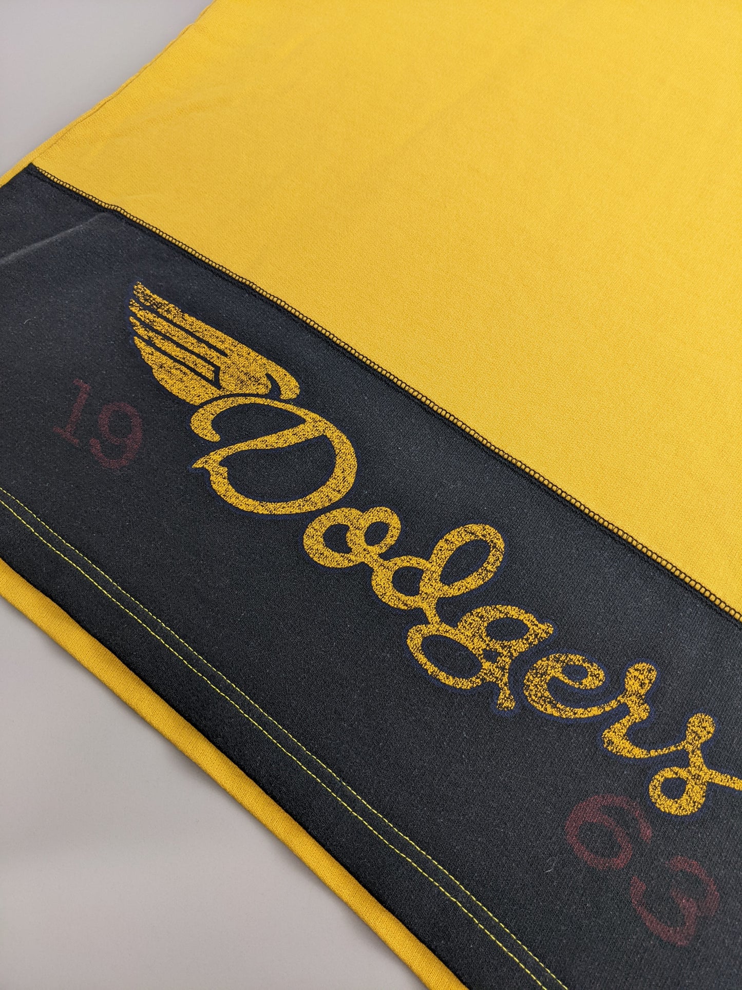 80s Unbranded Basketball T-Shirt Yellow L