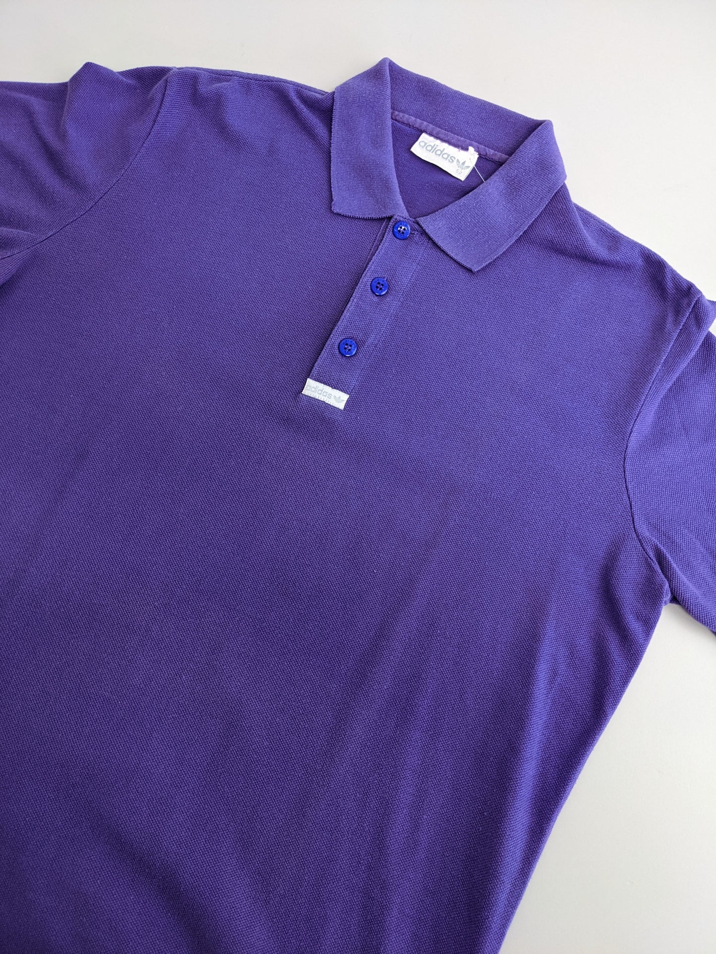 90s Adidas Polo Purple M