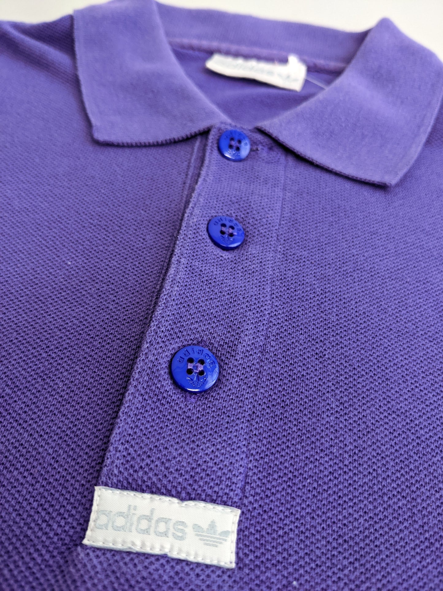 90s Adidas Polo Purple M