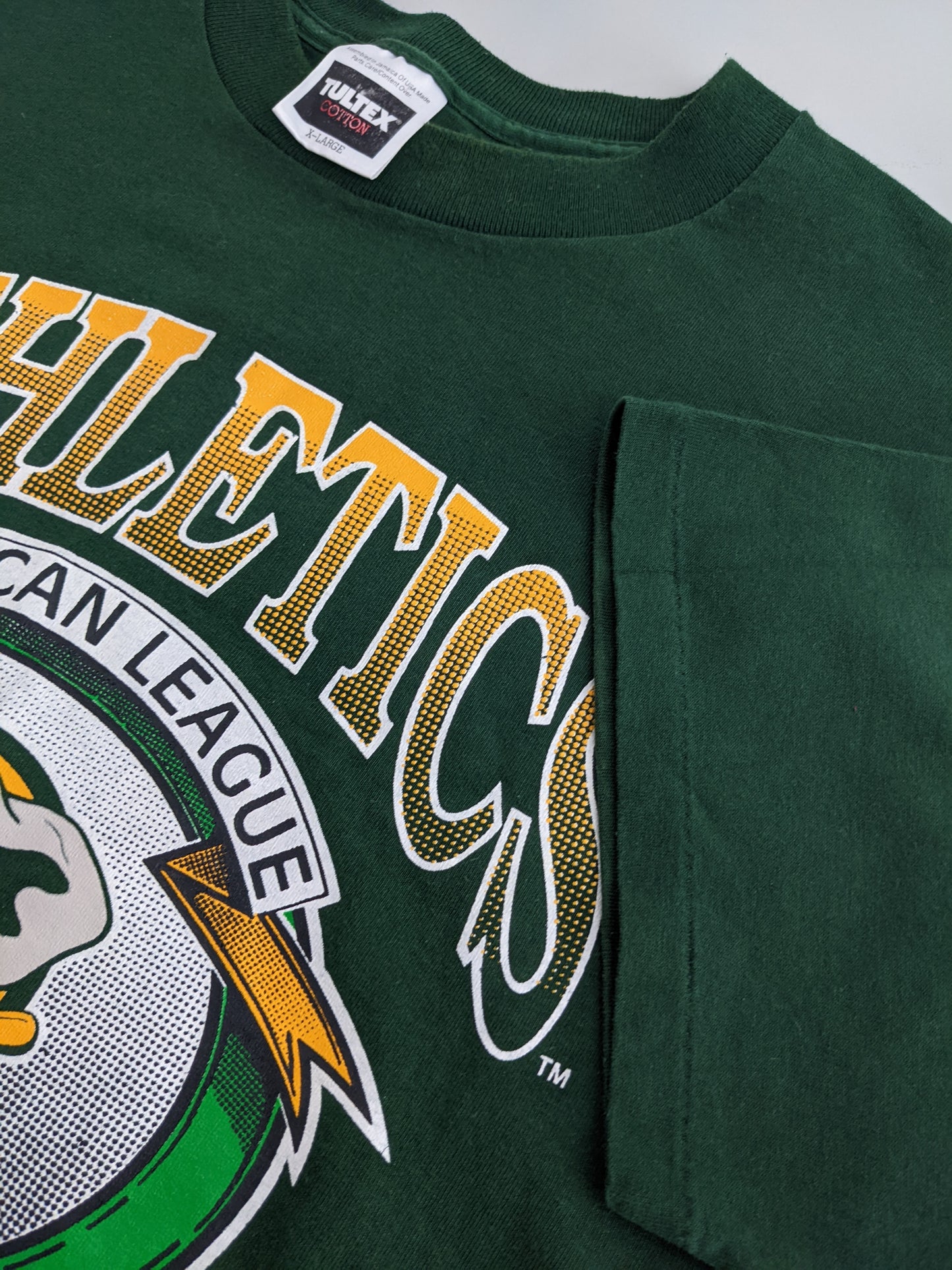 90s Tultex Oakland Athletics MLB T-Shirt Green XL