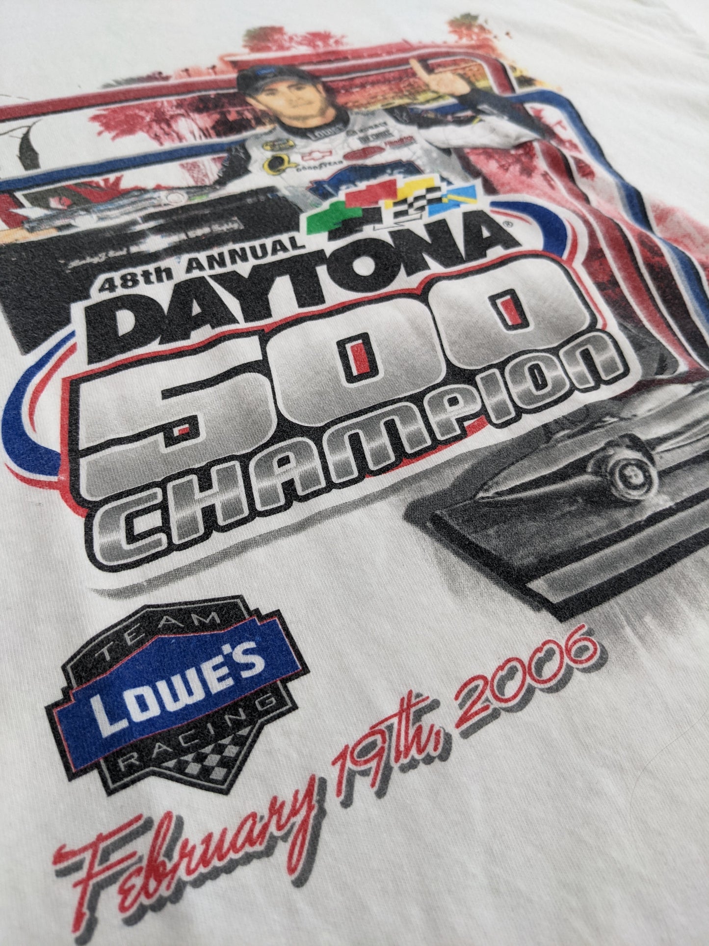 00s Chase Daytona NASCAR T-Shirt White XL