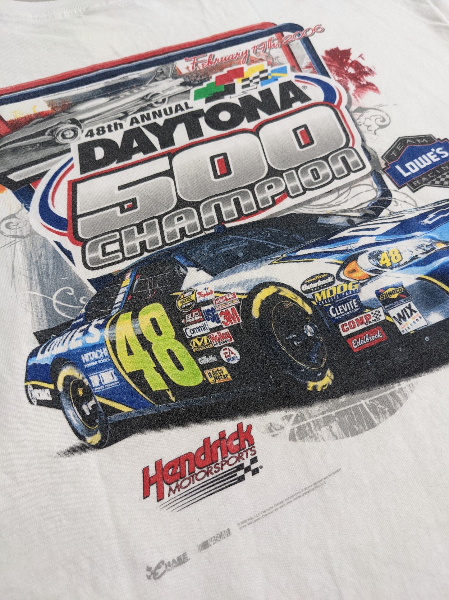 00s Chase Daytona NASCAR T-Shirt White XL