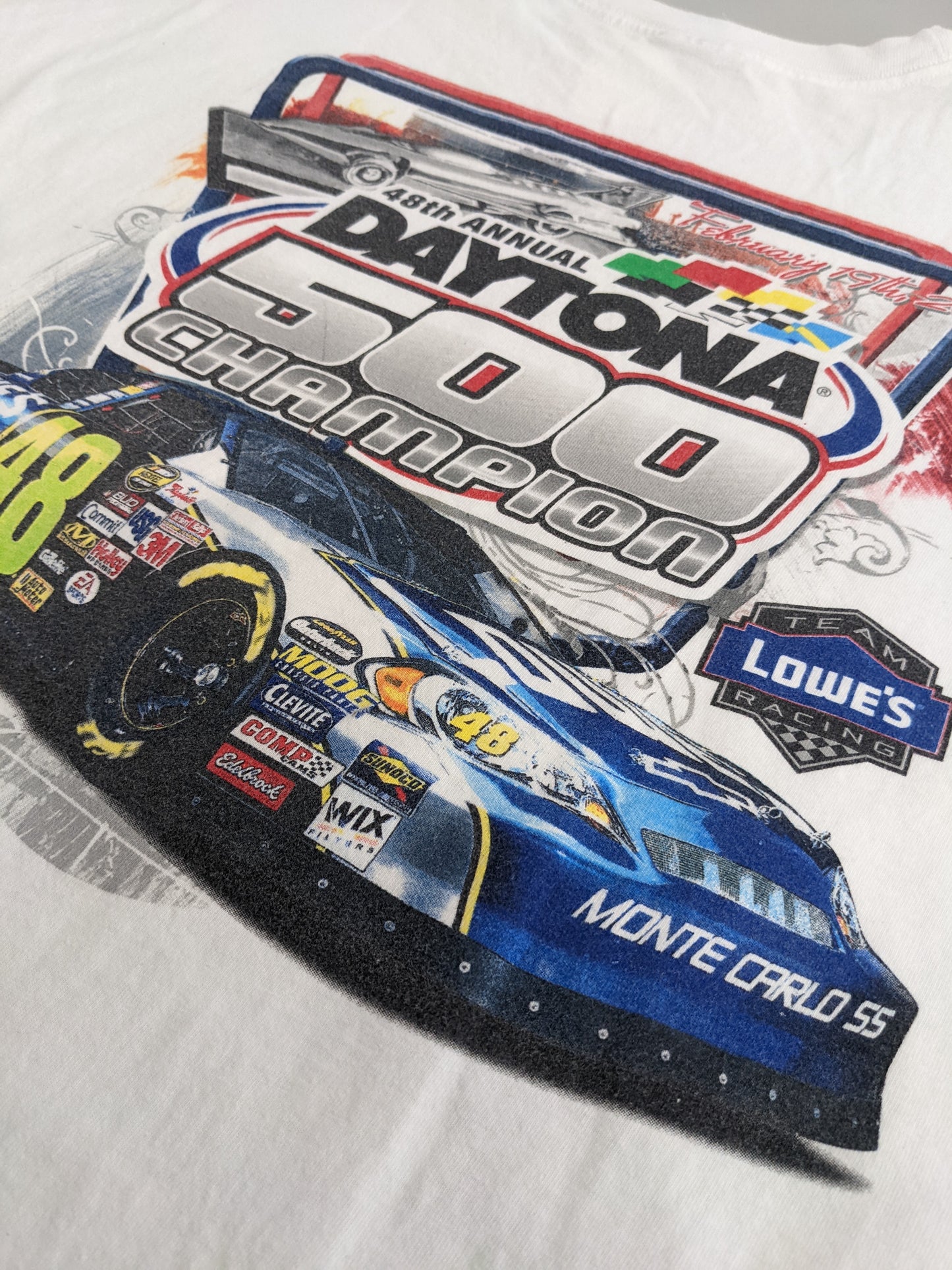00s Chase Daytona NASCAR T-Shirt White XL