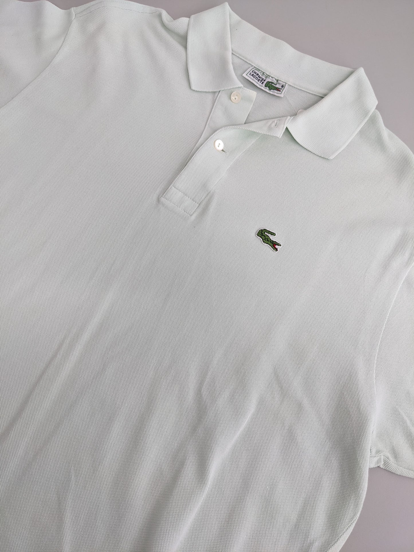 80s Lacoste Polo Light Green M/L