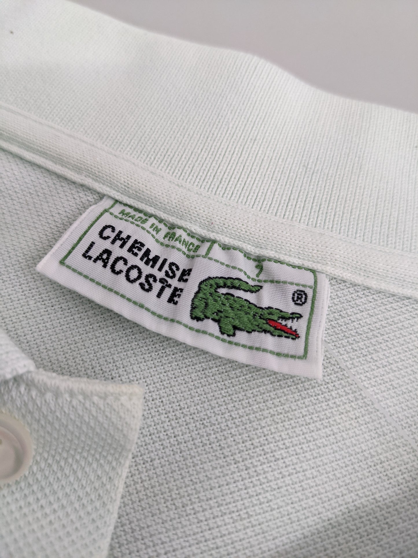 80s Lacoste Polo Light Green M/L
