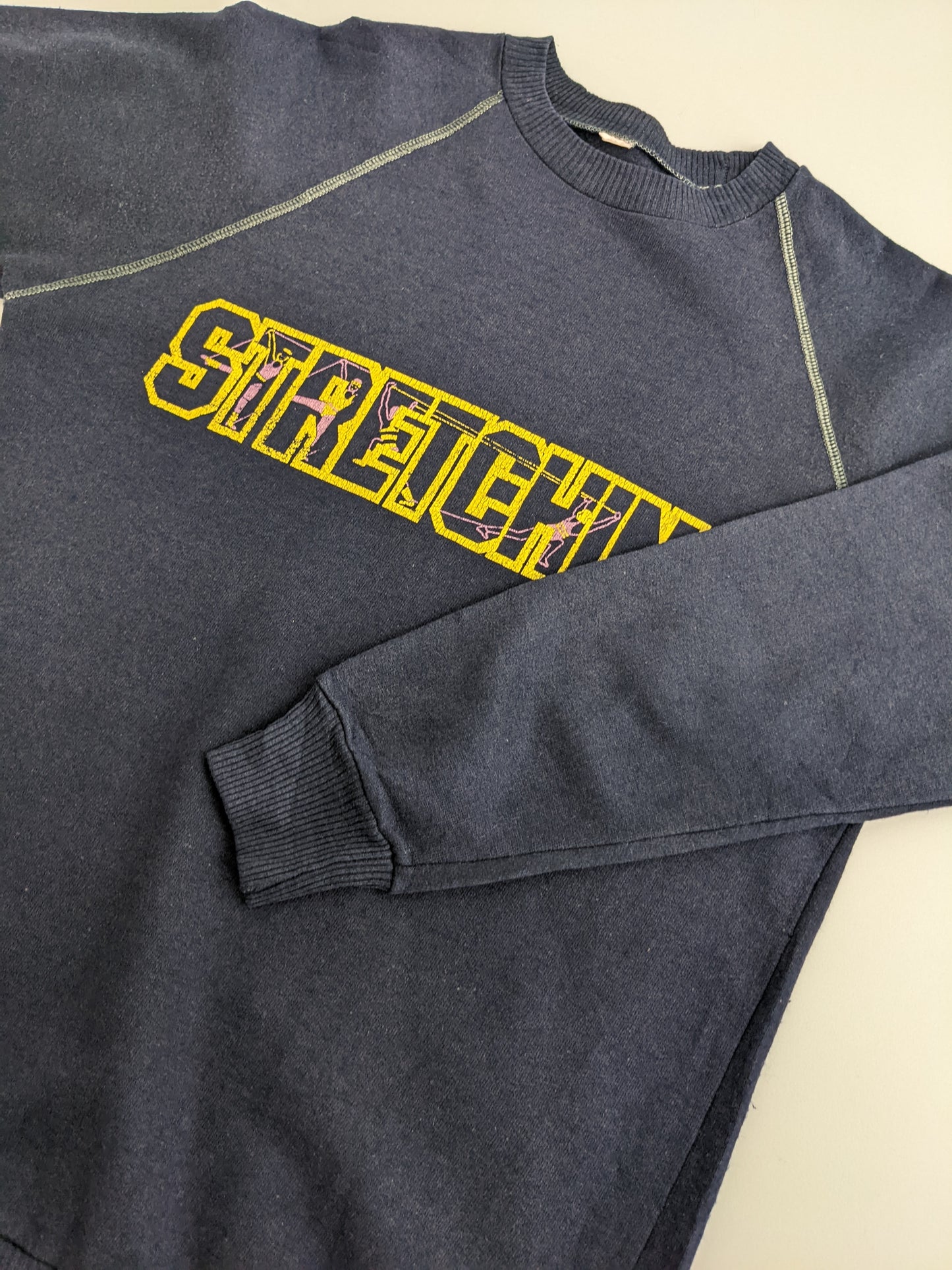 80s Unbranded Sweatshirt Navy S