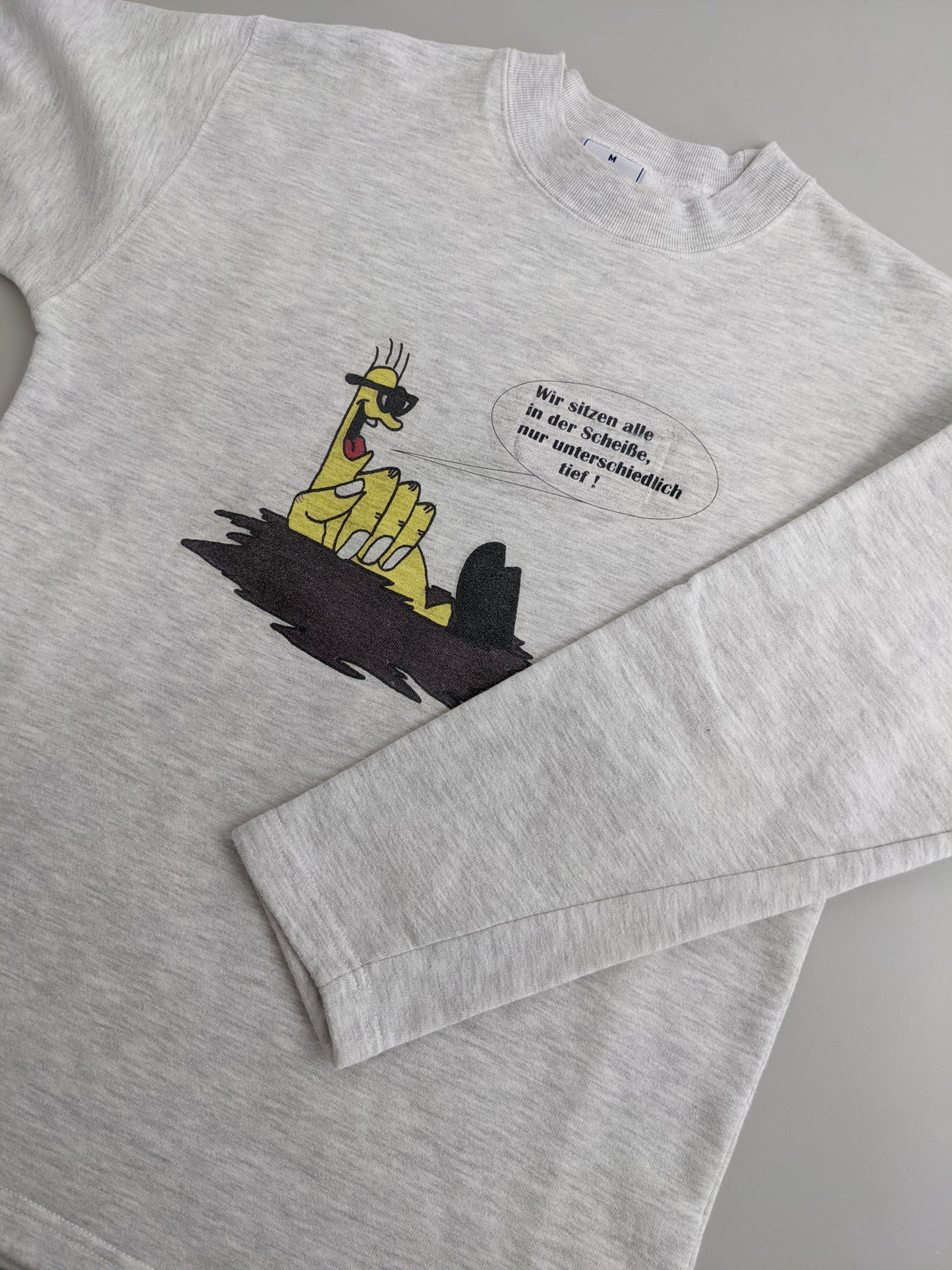 90s Hanes Postleitzahlen Rolf Deutsche Post Sweatshirt Grey M