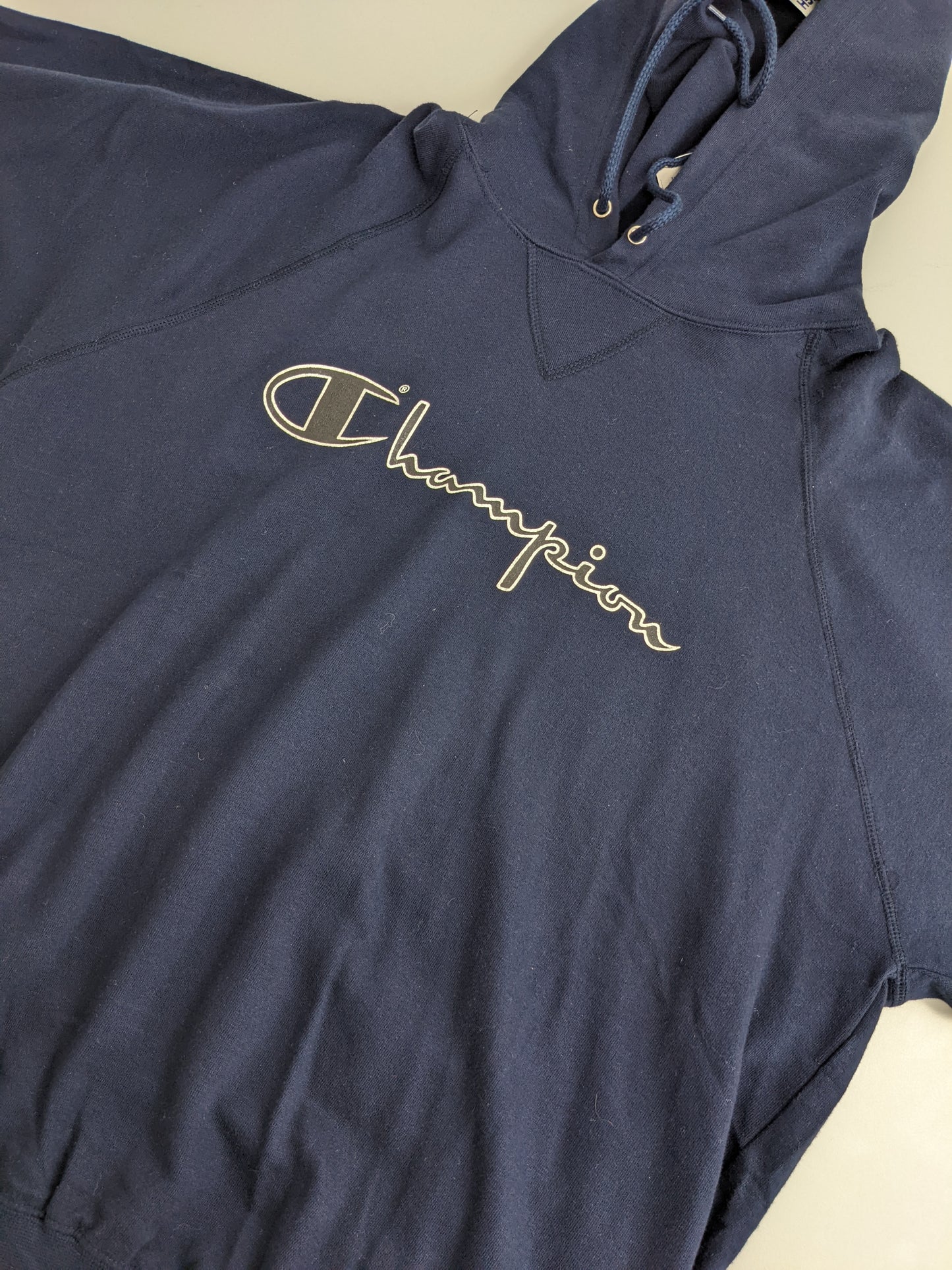90s Champion Hoodie Navy XL/XXL