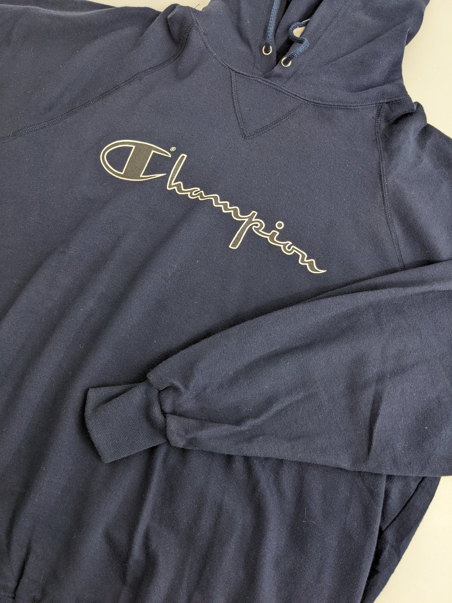 90s Champion Hoodie Navy XL/XXL