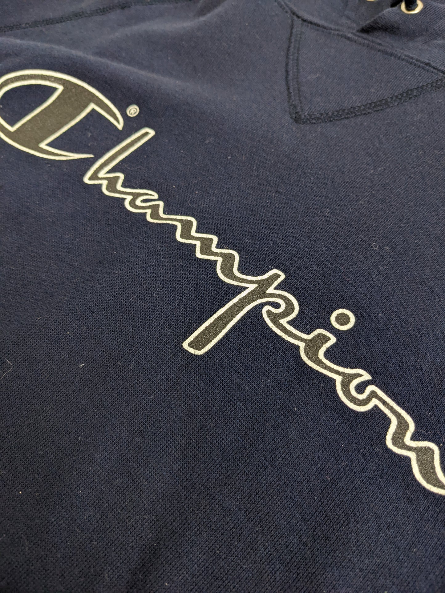 90s Champion Hoodie Navy XL/XXL