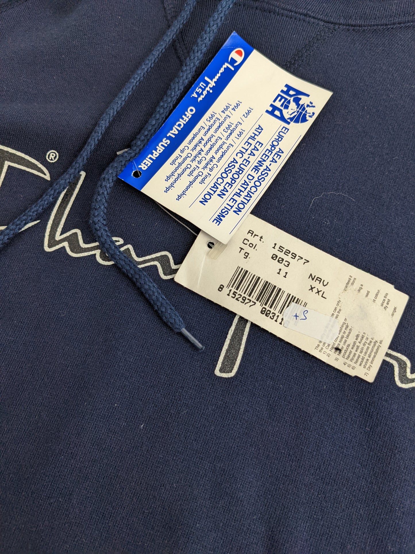 90s Champion Hoodie Navy XL/XXL