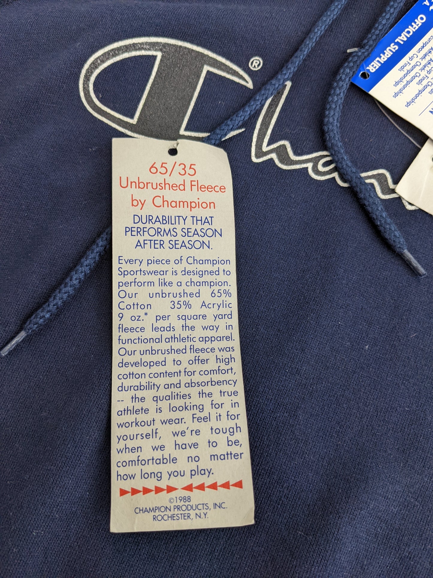 90s Champion Hoodie Navy XL/XXL