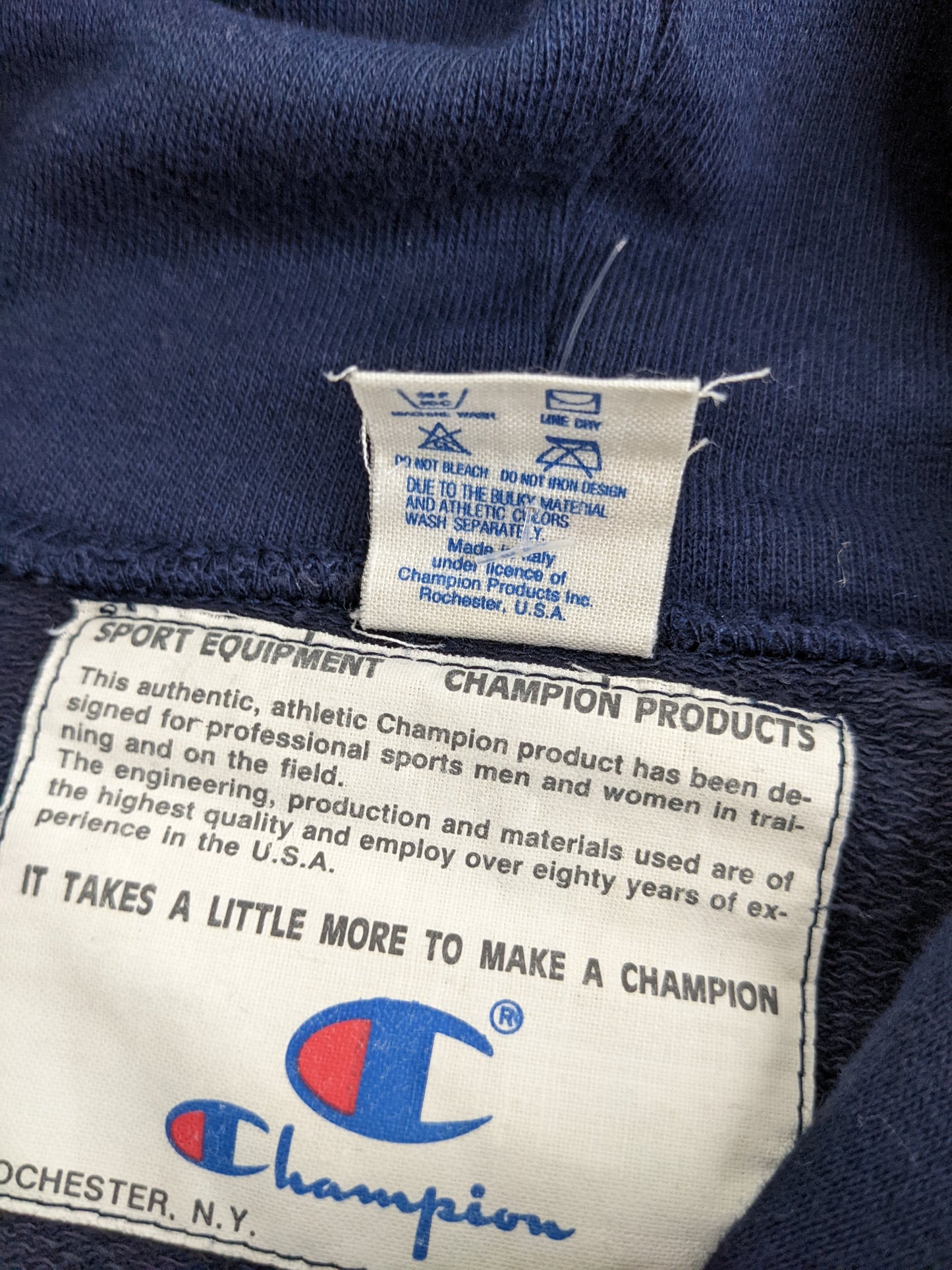 90s Champion Hoodie Navy XL/XXL