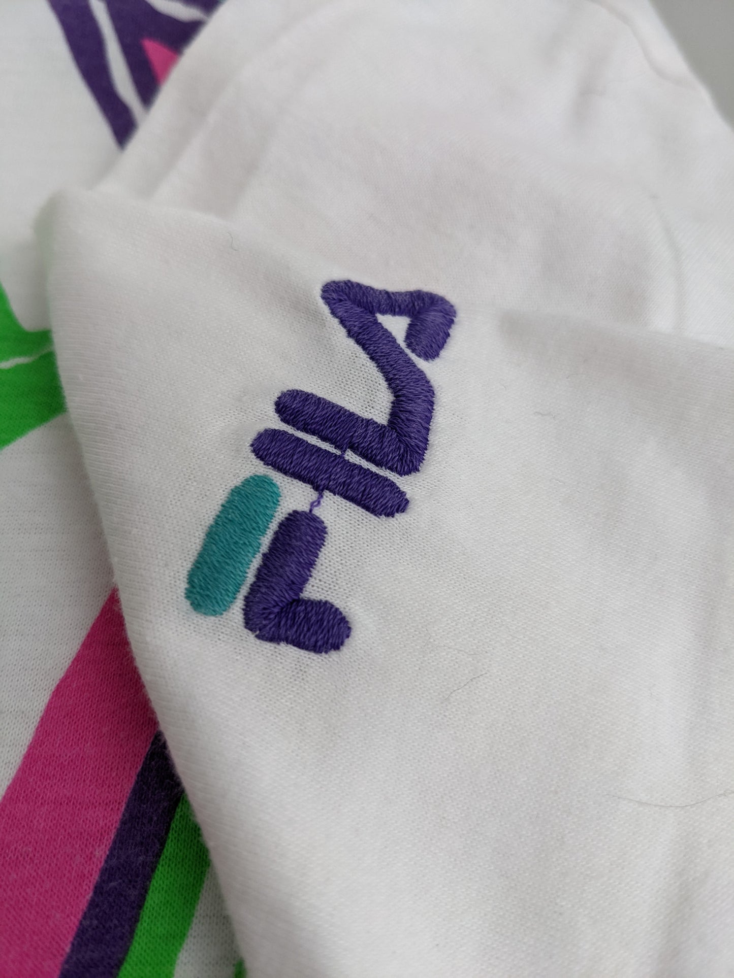 90s Fila Polo White L/XL
