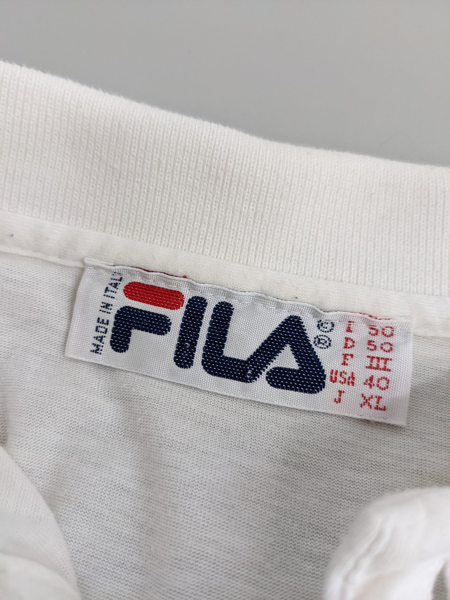 90s Fila Polo White L/XL