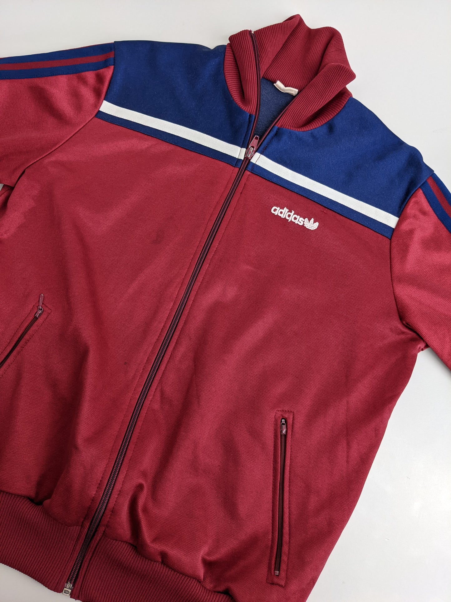 80s Adidas Trackjacket Red Blue M