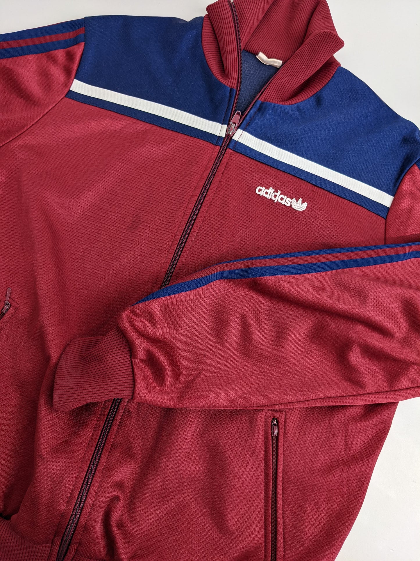 80s Adidas Trackjacket Red Blue M