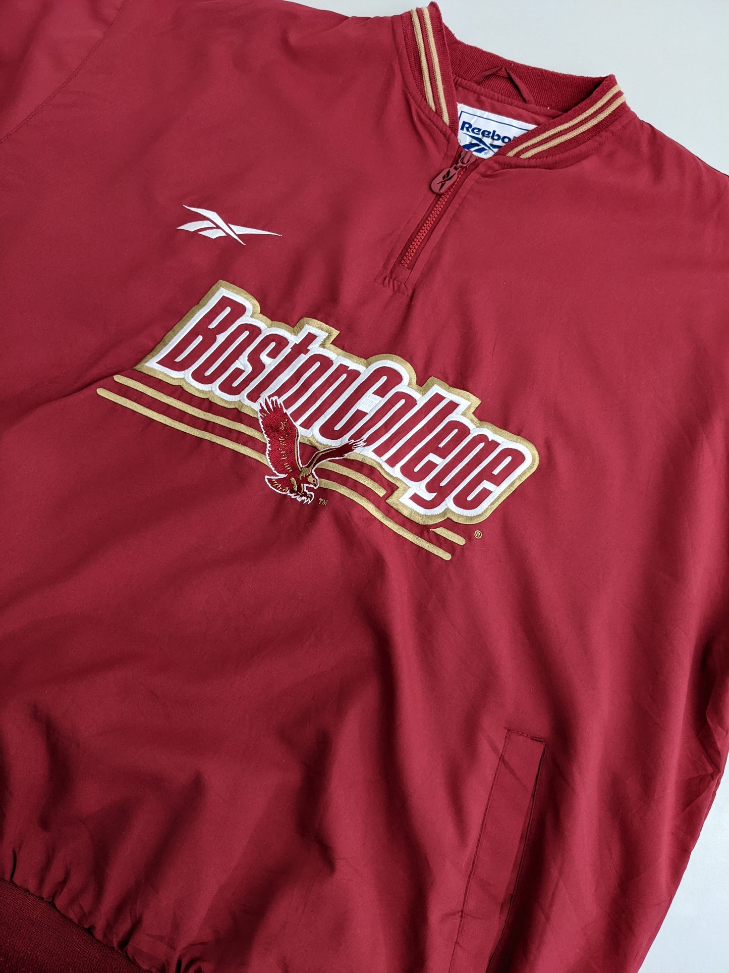 90s Reebok Boston College Eagles NCAA Pullover Red XL