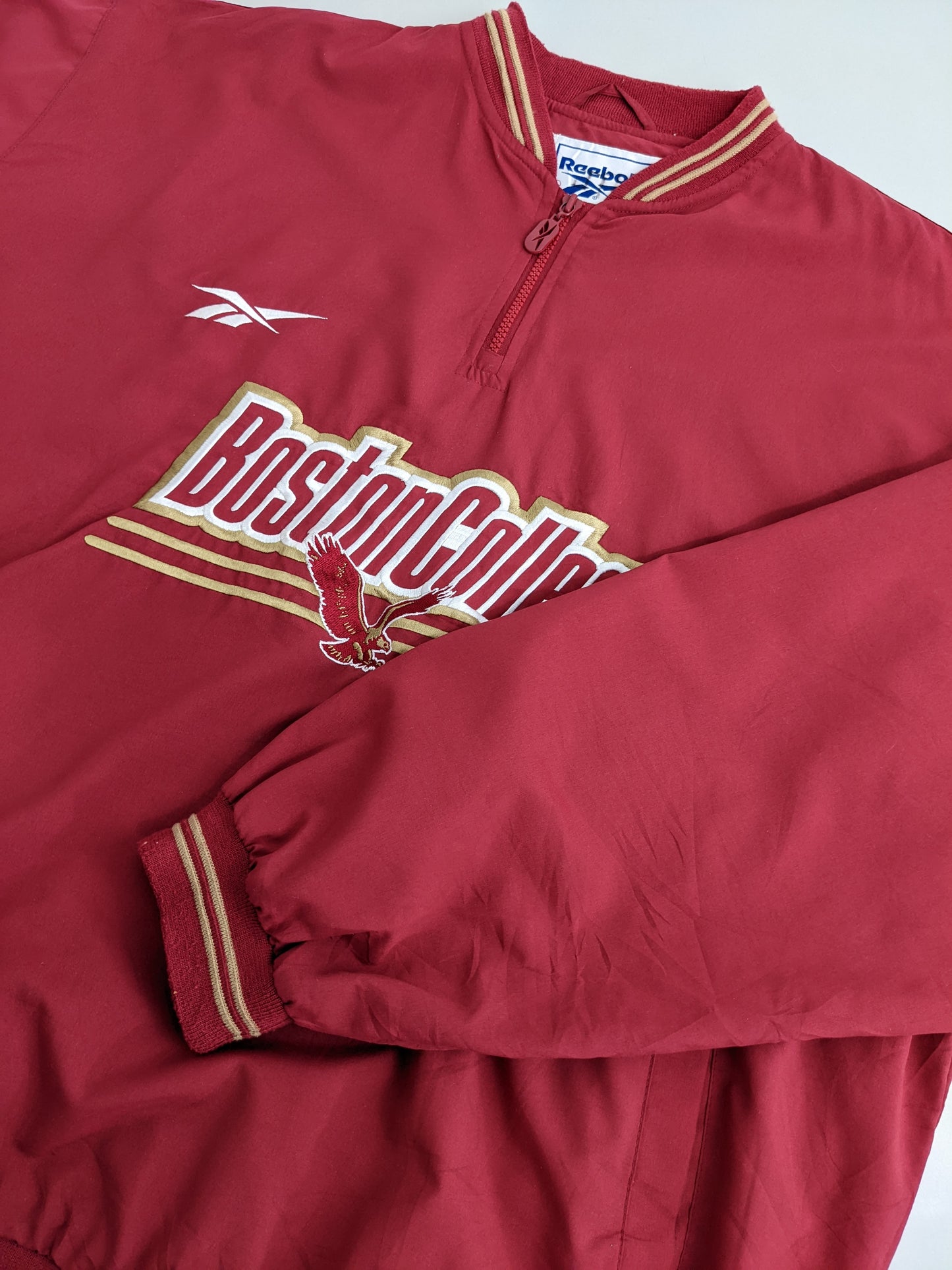 90s Reebok Boston College Eagles NCAA Pullover Red XL