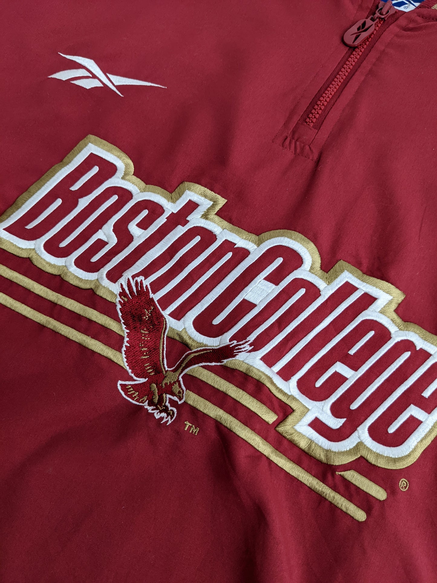 90s Reebok Boston College Eagles NCAA Pullover Red XL